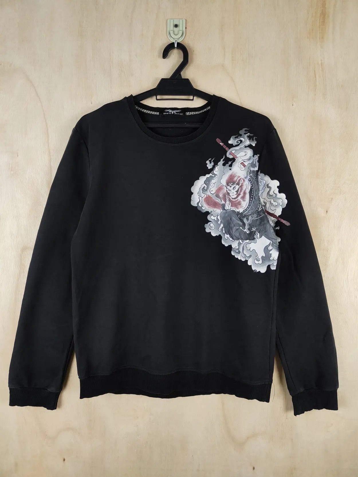 Japanese Brand O.Slangclaa monkey magic Black Sweatshirts #S2623 Size US M / EU 48-50 / 2 - 7 Thumbnail