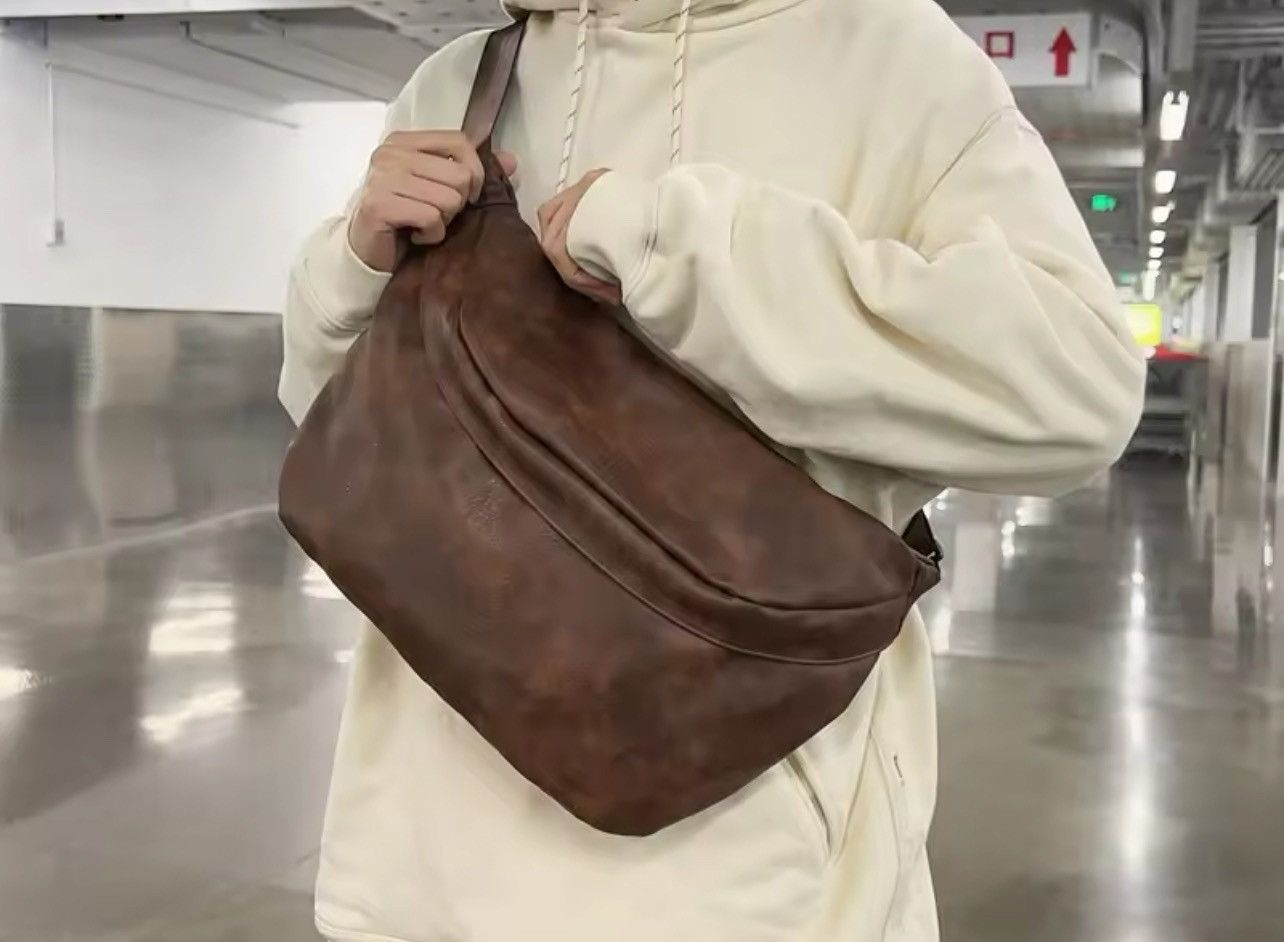 Japanese Brand × Leather Leather Chest Bag Size ONE SIZE - 2 Thumbnail
