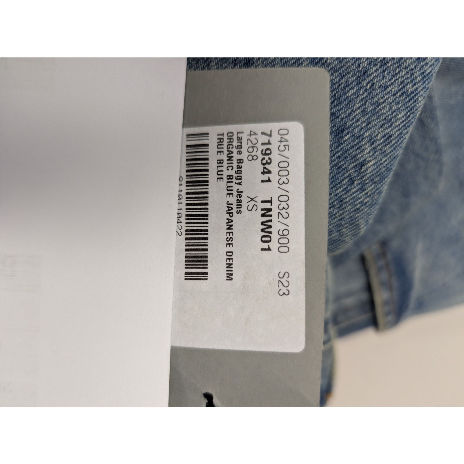 Balenciaga o1rshd1 Organic Blue Japanese Large Baggy Denim Jeans Blue Size US 28 / EU 44 - 22 Thumbnail