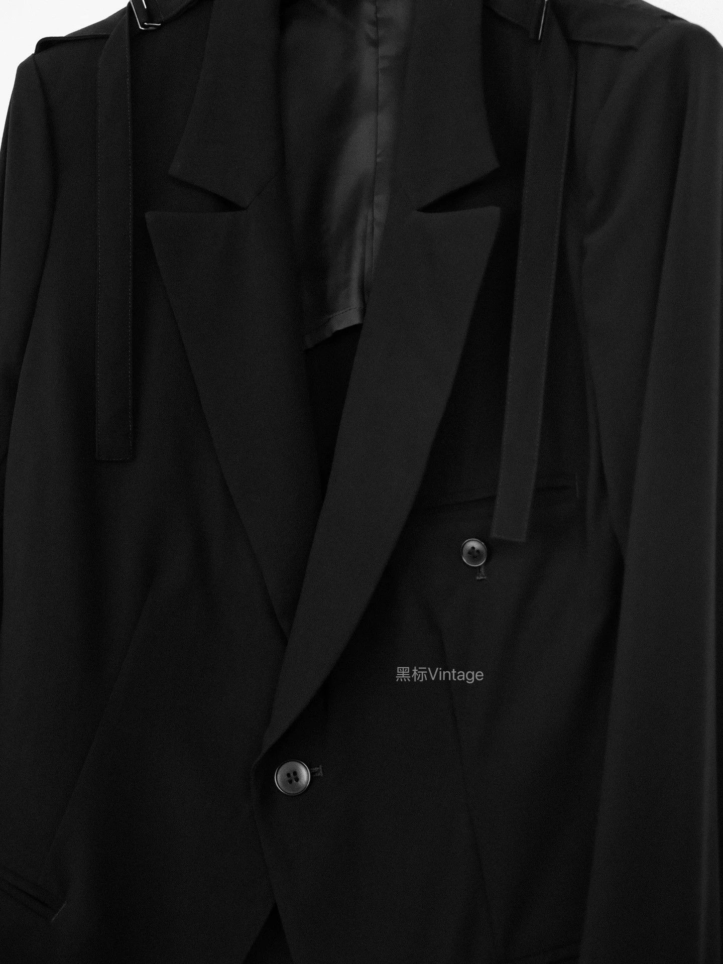 Yohji Yamamoto Yohji Yamamoto 09ss Vintage Red Line Epaulet Strap Jacket Size L / US 10 / IT 46 - 4 Thumbnail