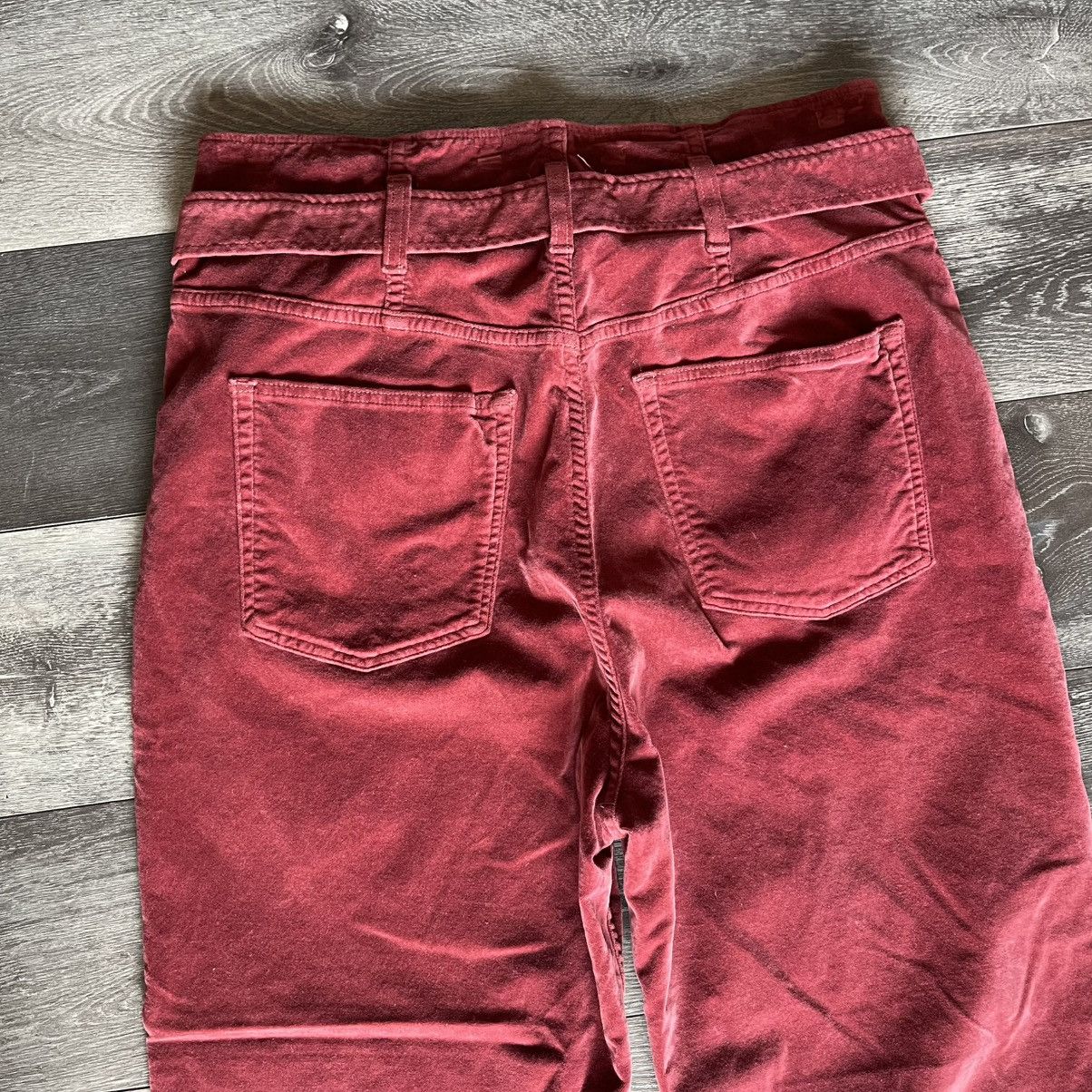 3x1 3x1 Crimson Kelly Velvet Paperbag Tie Belt Wide Leg Jeans Size 30" / US 8 / IT 44 - 3 Thumbnail