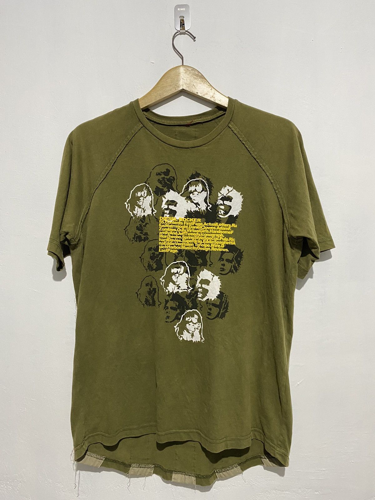 Crazy punk diesel rocker 57 army promo tshirts