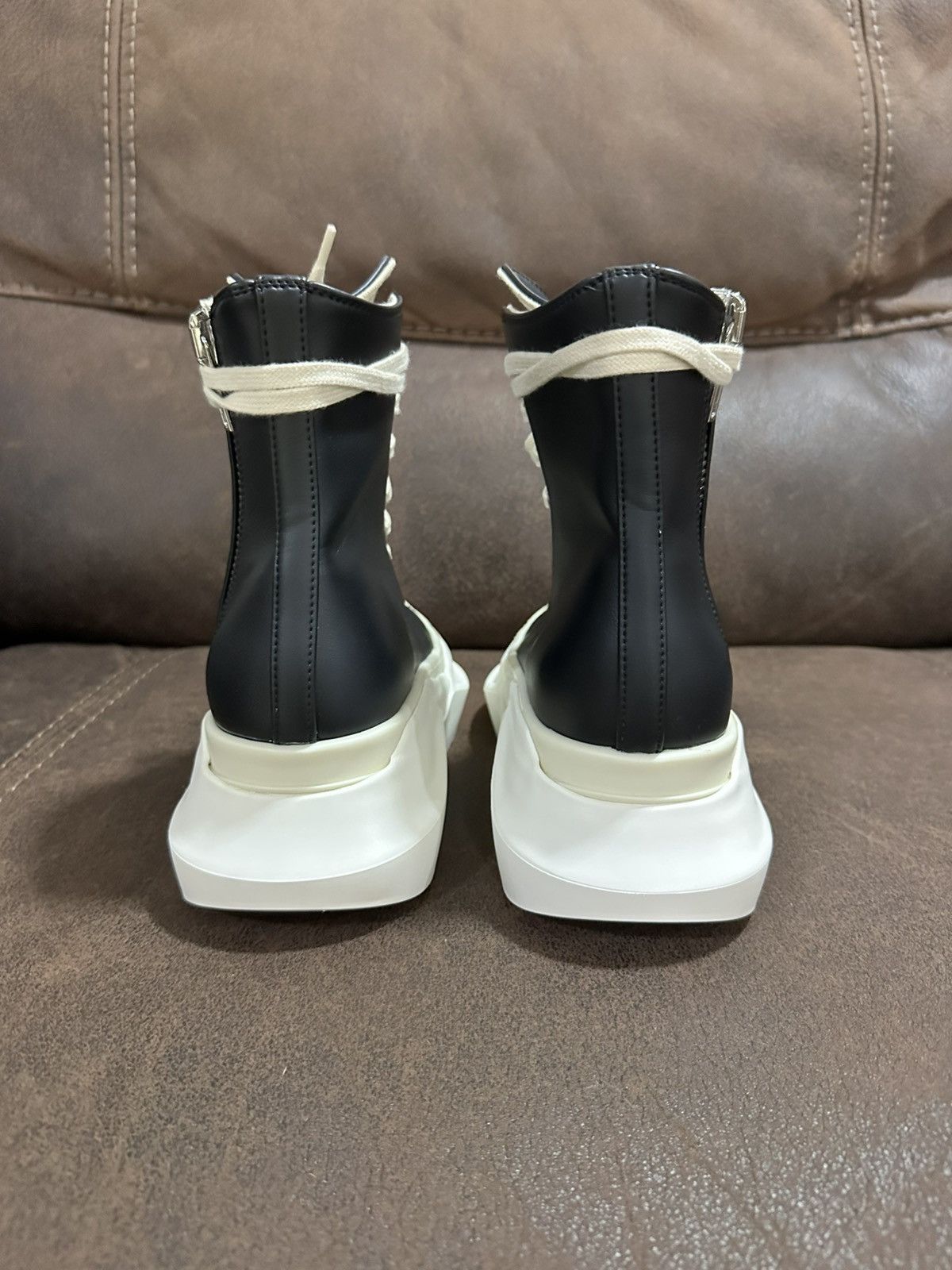 Rick Owens Drkshdw Rick Owen DRKSHDW Black Leather Ramone High Abstract Size 36 Size US 6 / IT 36 - 6 Thumbnail