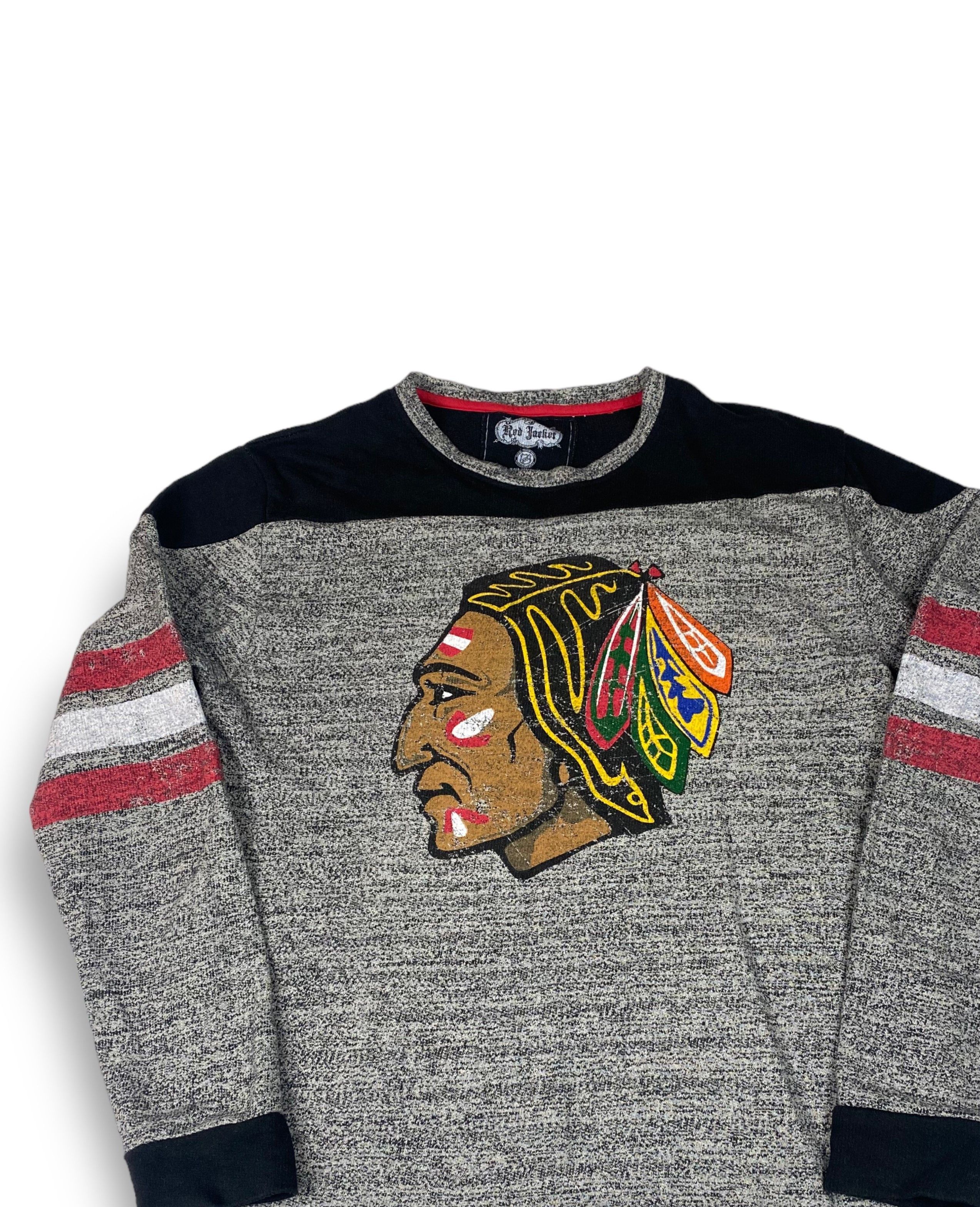 NHL NHL X RED JACKET Chicago Blackhawks SweatShirt Big Logo M577 Size US M / EU 48-50 / 2 - 3 Thumbnail