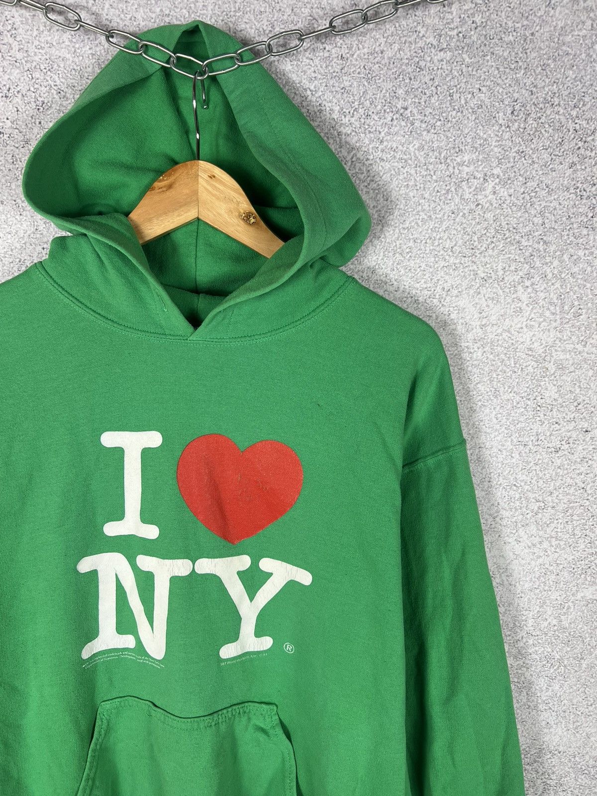 Vintage Vintage I Love NY New York Y2K Hoodie Size US M / EU 48-50 / 2 - 2 Thumbnail