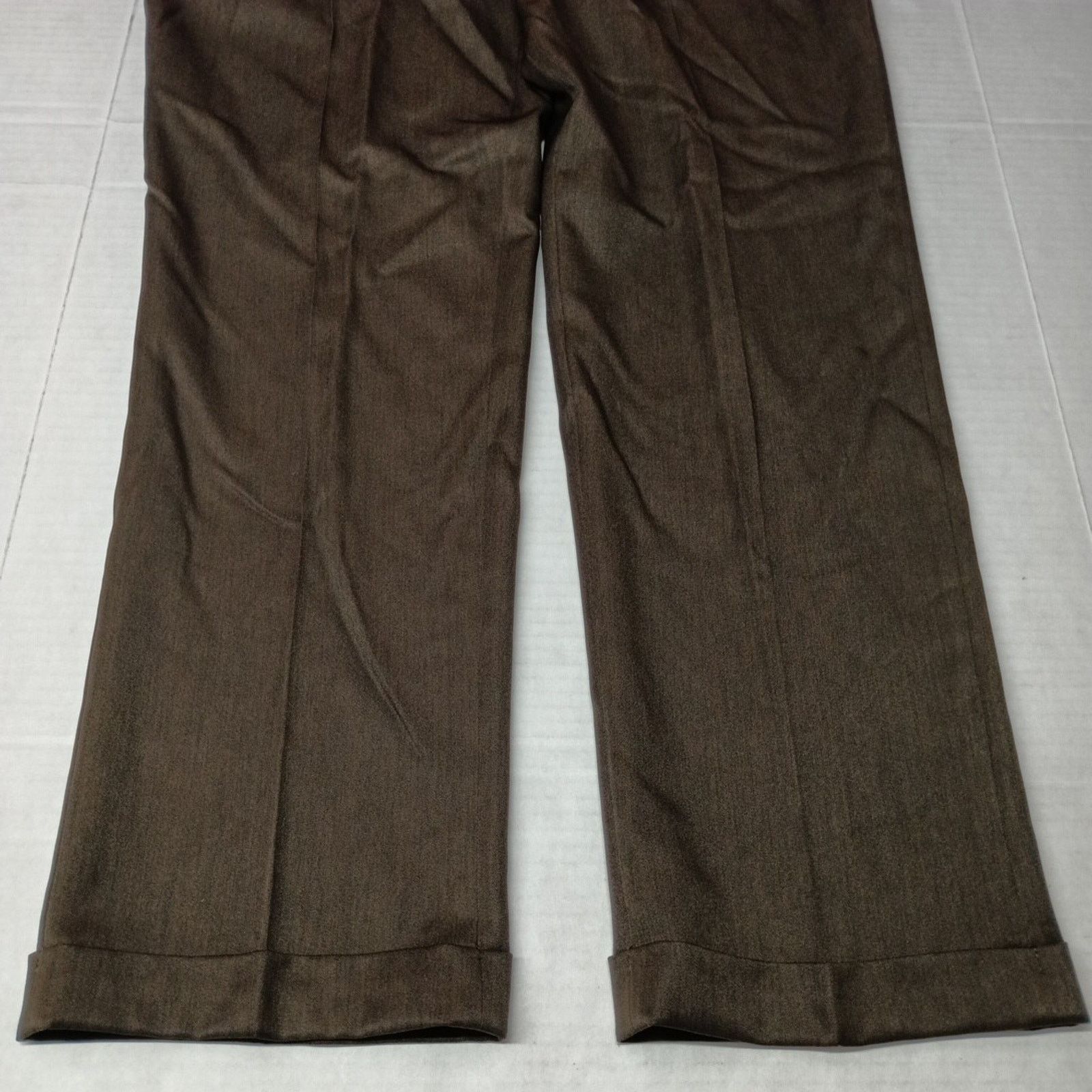 Other Louis Raphael Tailored Men's Dress Pants 36x32 Brown Pleated Size US 36 / EU 52 - 3 Thumbnail