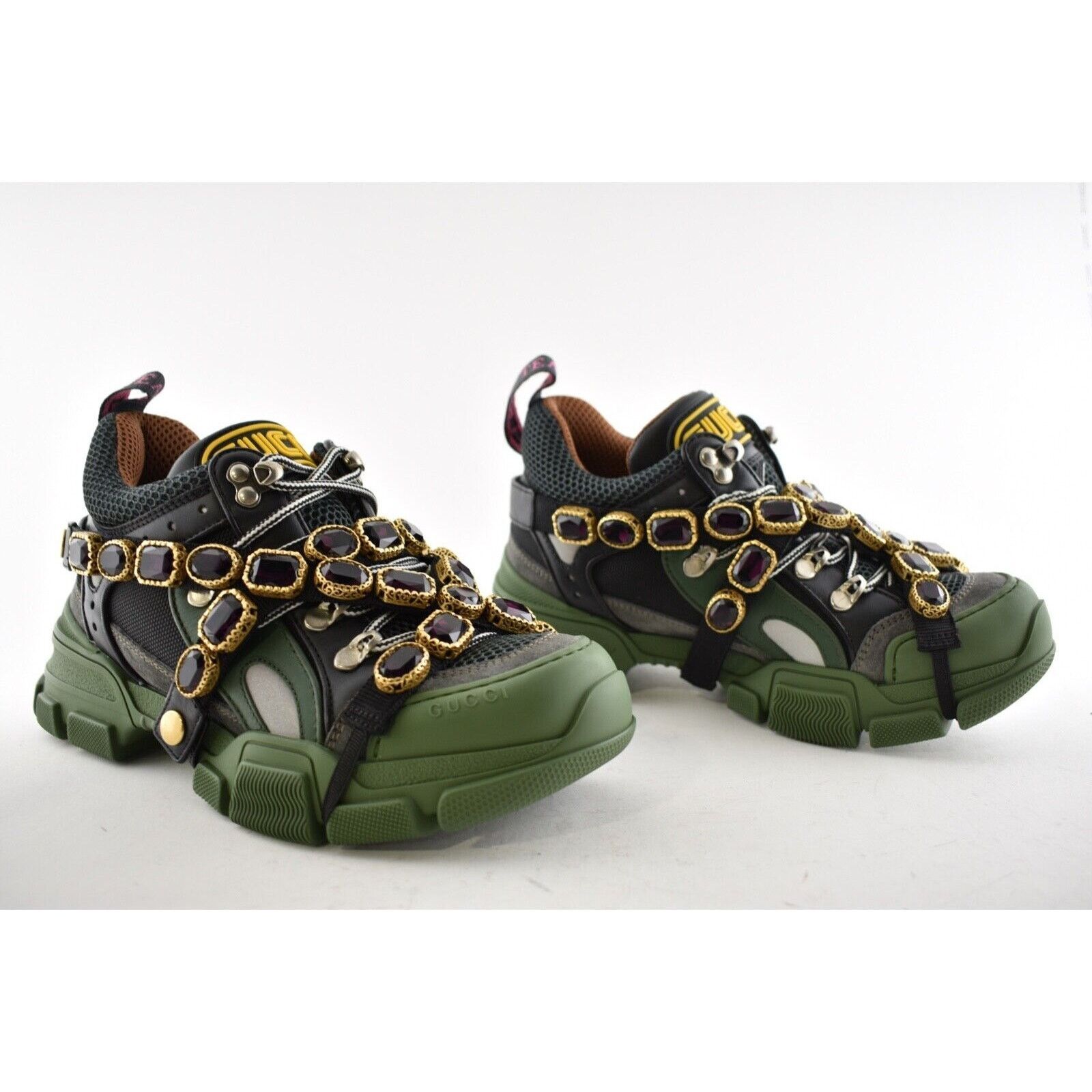 Gucci Womens Journey Flashtrek Crystal Hiker Low Boot Sneaker 35 Size US 5 / IT 35 - 4 Thumbnail