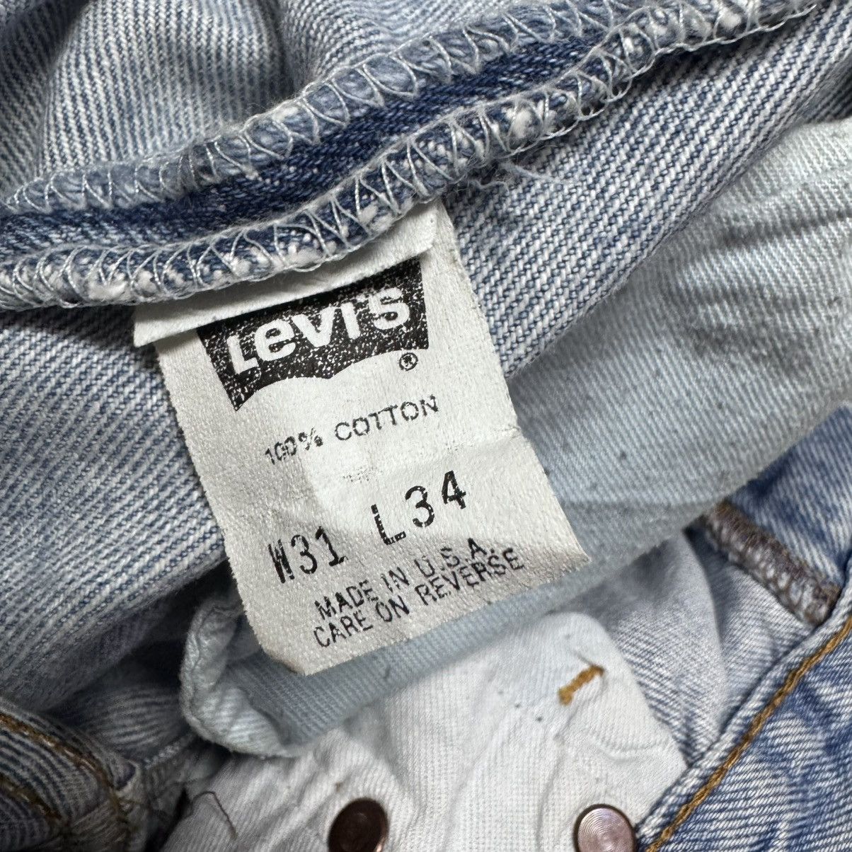 Levi's Vintage Levis 501 Faded Blue Jeans Size US 31 - 20 Thumbnail
