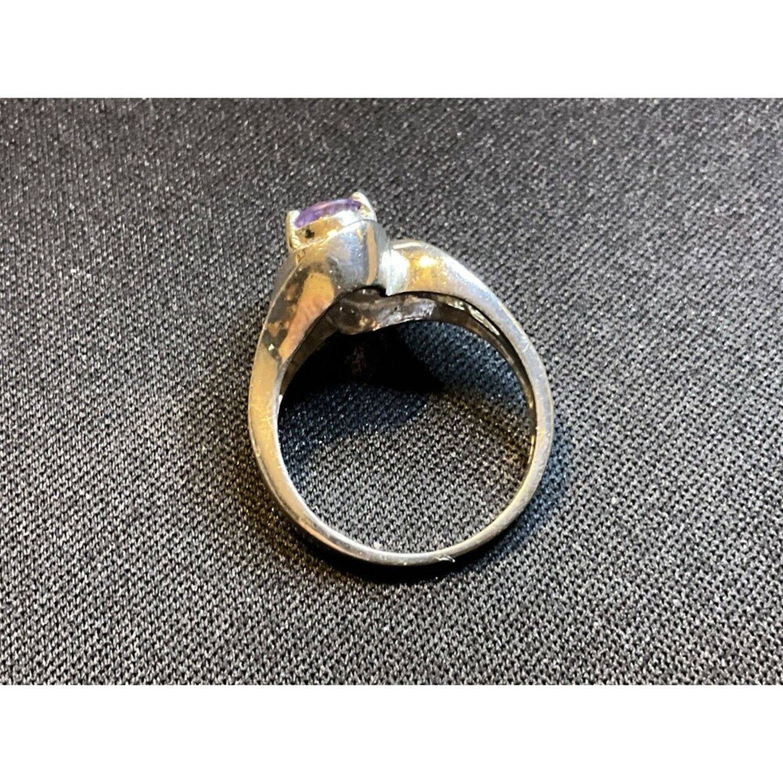 Other 925 Sterling Silver Amethyst Ring Size 6.5 Size ONE SIZE - 4 Thumbnail