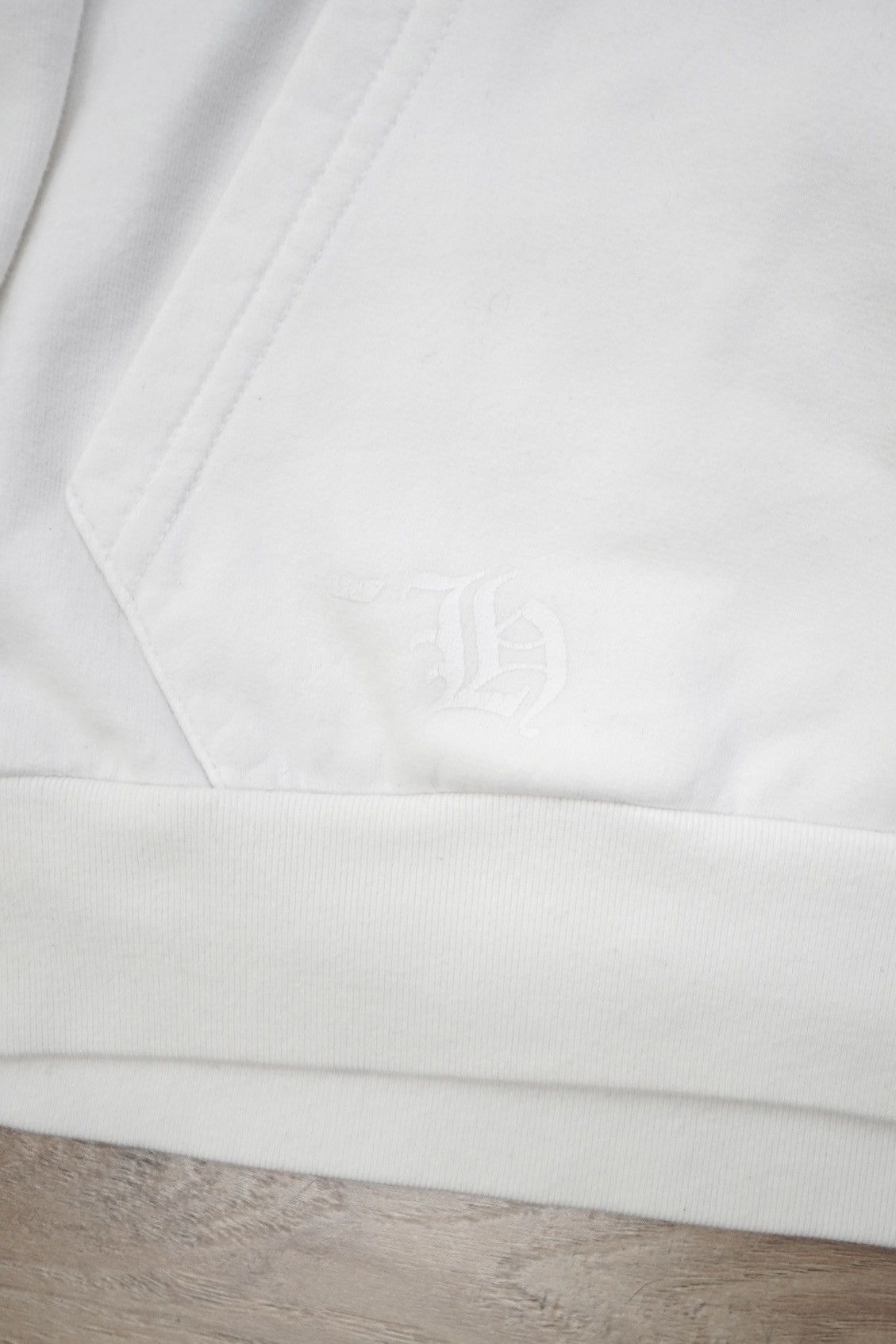 Chrome Hearts Chrome Hearts Vertical Logo White Hoodie Size US XL / EU 56 / 4 - 7 Thumbnail