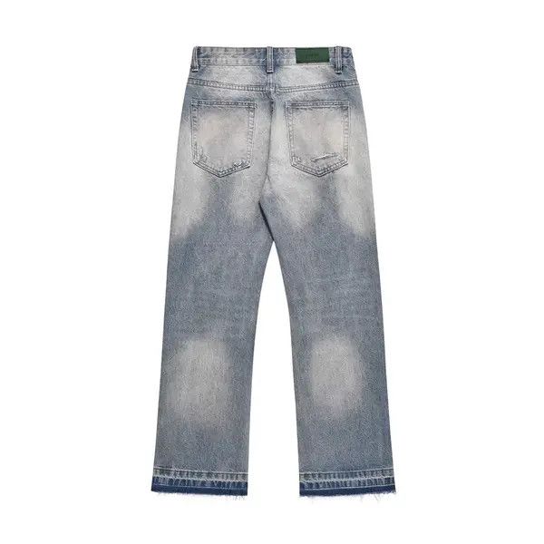 Jean Men's street style washed dirty ripped jeans Size US 32 / EU 48 - 7 Thumbnail