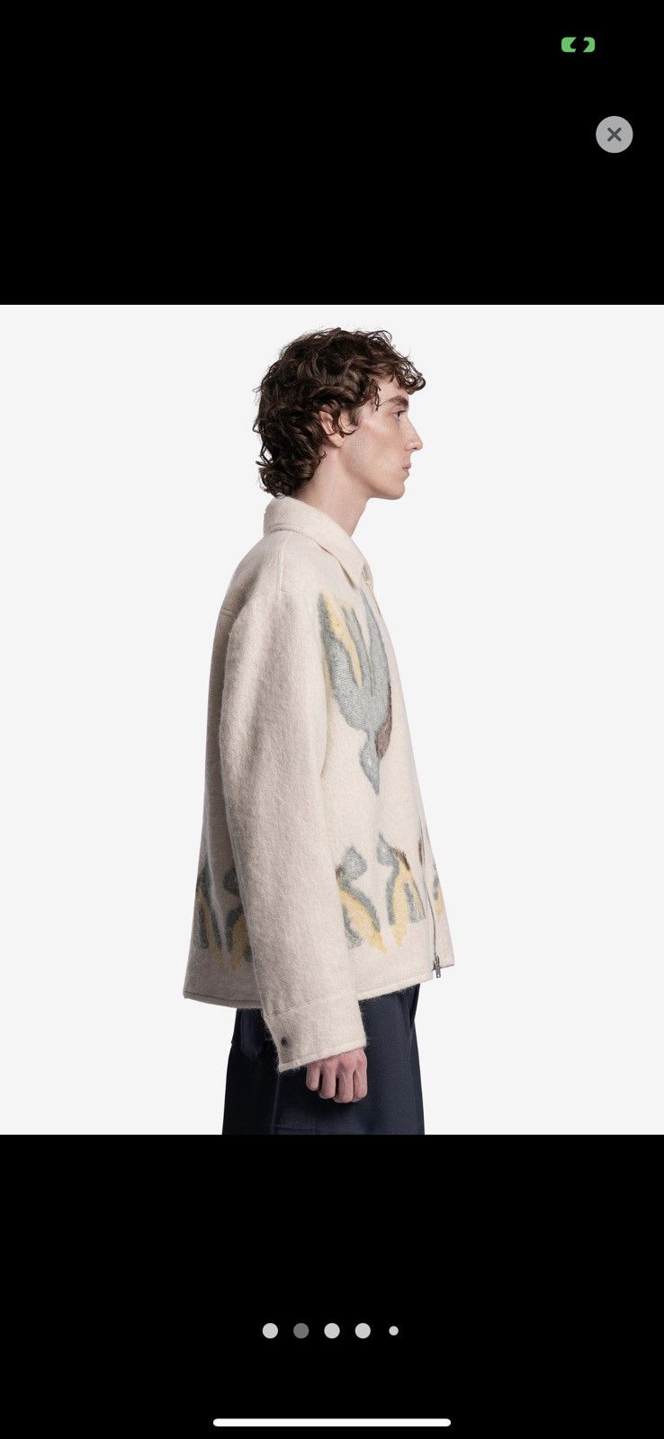 Jil Sander Wool Mohair Sports Jacket in Blue Fly Catcher Size US M / EU 48-50 / 2 - 4 Thumbnail