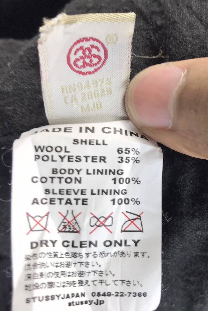 Stussy VINTAGE STUSSY WOOL DOUBLE BREASTED PEACOAT JACKET Size M / US 6-8 / IT 42-44 - 4 Thumbnail