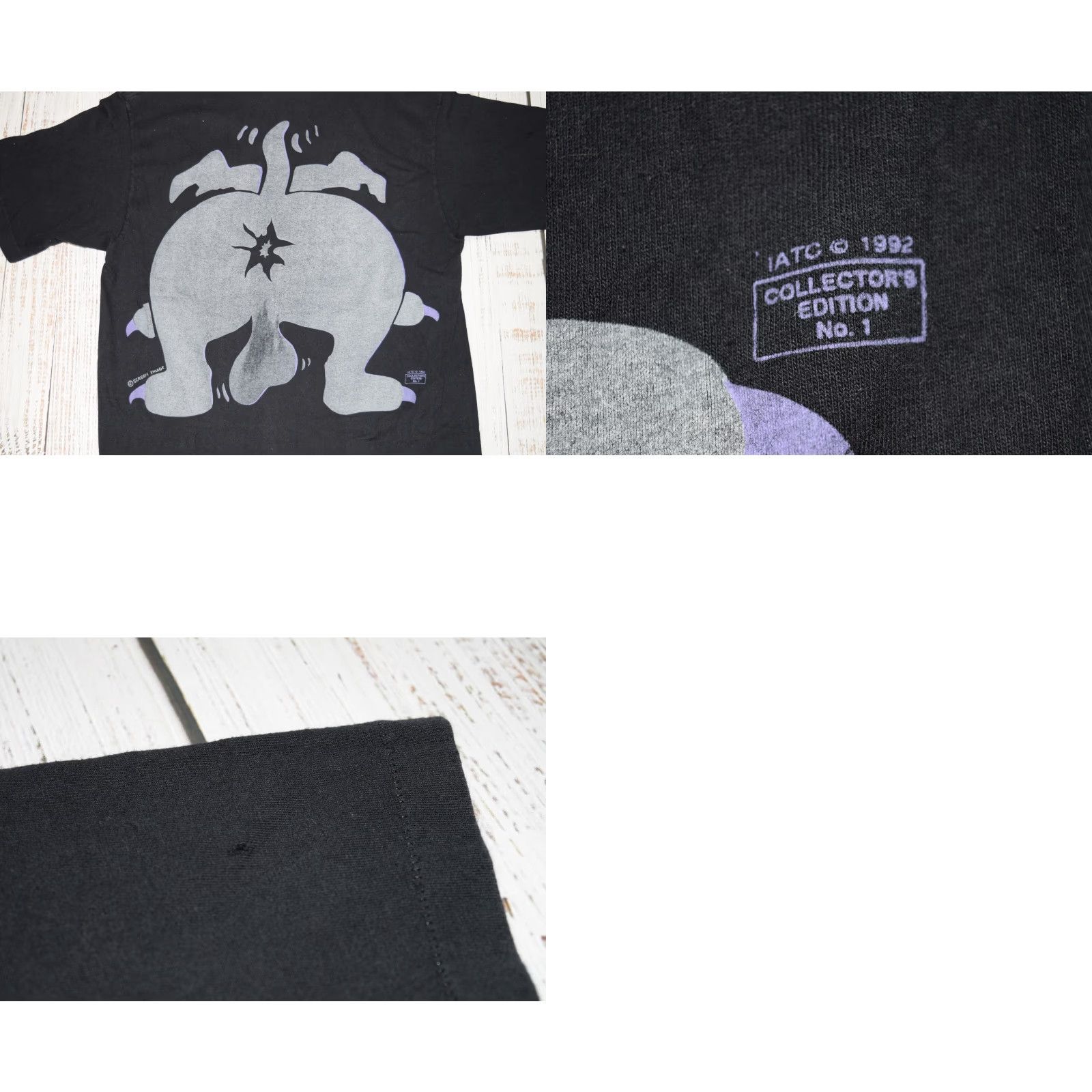 Vintage VINTAGE 90S DOG BALLS JUST HANGIN OUT T-SHIRT LARGE PRINT GREY FUNNY JOKE L USA Shirt Mens T-Shirt Size L Black Cotton SHORT SLEEVE ROUND NECK DOT BBN Size US L / EU 52-54 / 3 - 8 Thumbnail