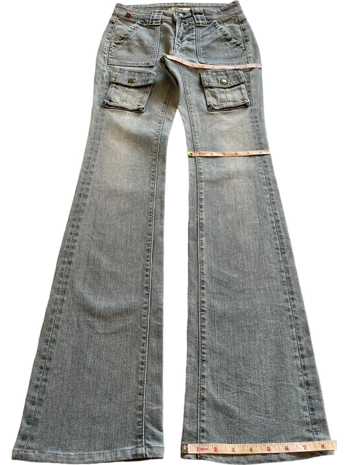 Japanese Brand Vintage Japanese Brand Light Wash Bell Bottom Flare Jeans Size 26" / US 2 / IT 38 - 13 Thumbnail