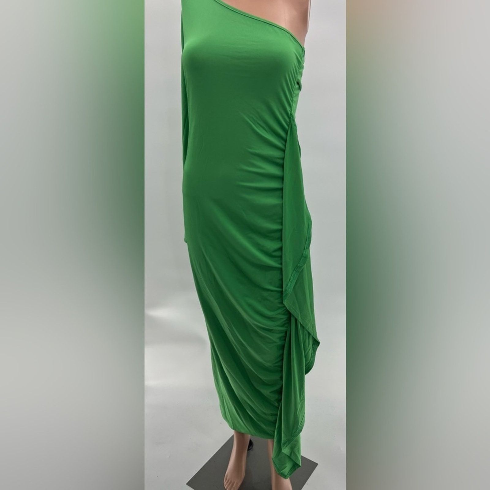 & Other Stories One Shoulder Ruches Asymmetrical Maxi Dress | Size S | NWOT Size S / US 4 / IT 40 - 4 Thumbnail