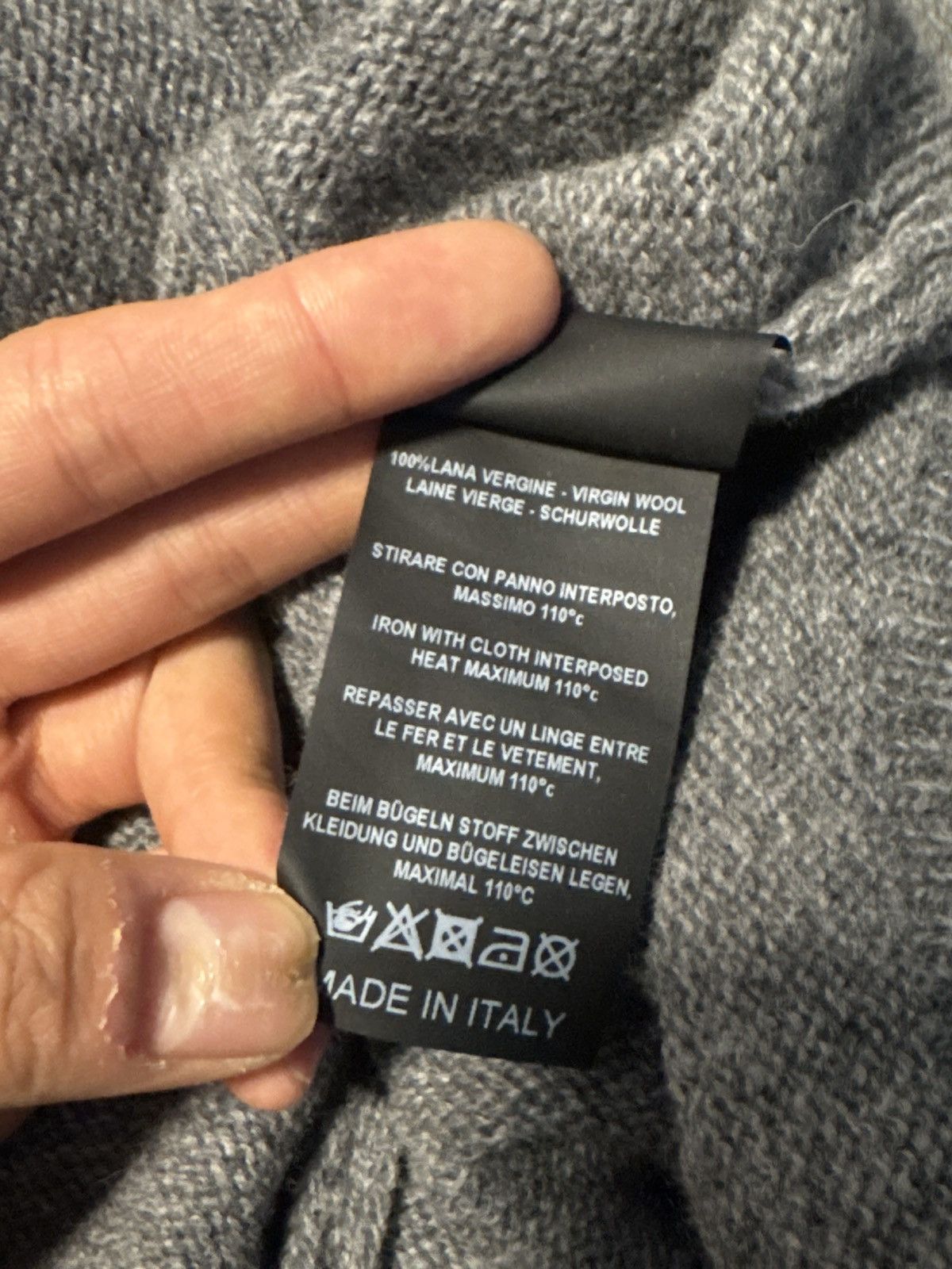 Raf Simons Raf Simons Grey Knit Patches Sweater Size US M / EU 48-50 / 2 - 5 Thumbnail