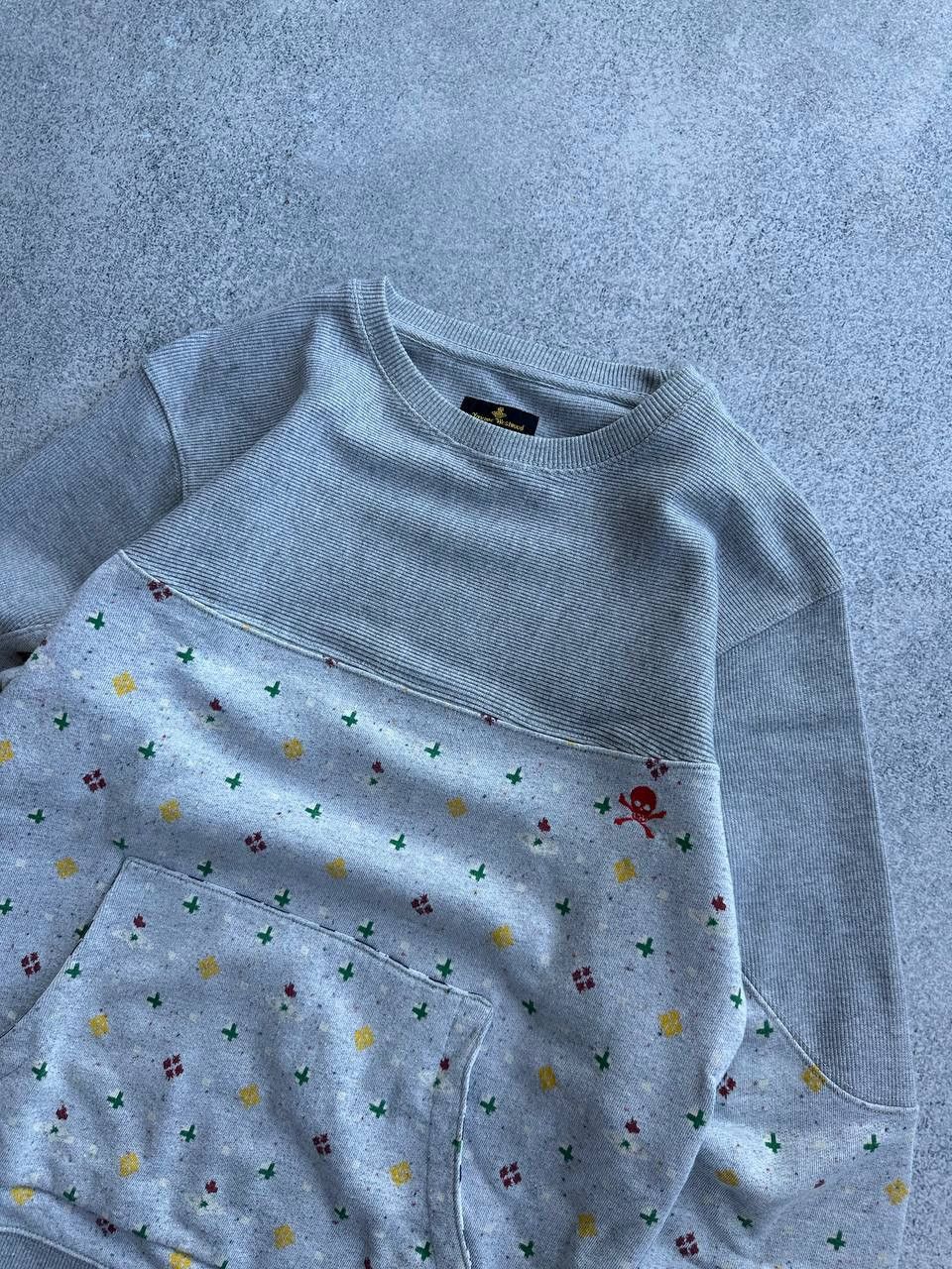Vivienne Westwood Vivienne Westwood x Lee Anglomania Multilogo Grey Sweatshirt Size US S / EU 44-46 / 1 - 3 Thumbnail