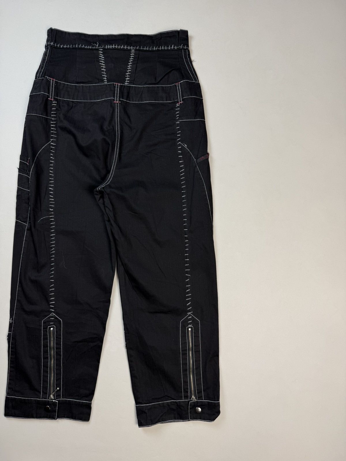 Cop Copine Cop Copine Avant-Garde Y2K High Rise Wide Leg Pants Trousers Size 30" / US 8 / IT 44 - 18 Thumbnail