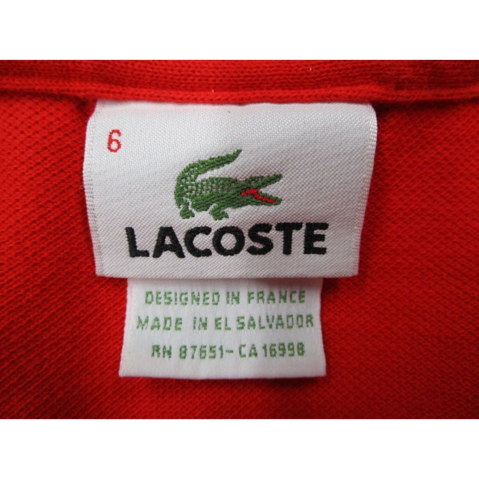 Lacoste VINTAGE Lacoste Polo Shirt Men's XL Orange Cotton Short Sleeve Breathable Classic Golf Crocodile Logo Size US XL / EU 56 / 4 - 3 Thumbnail