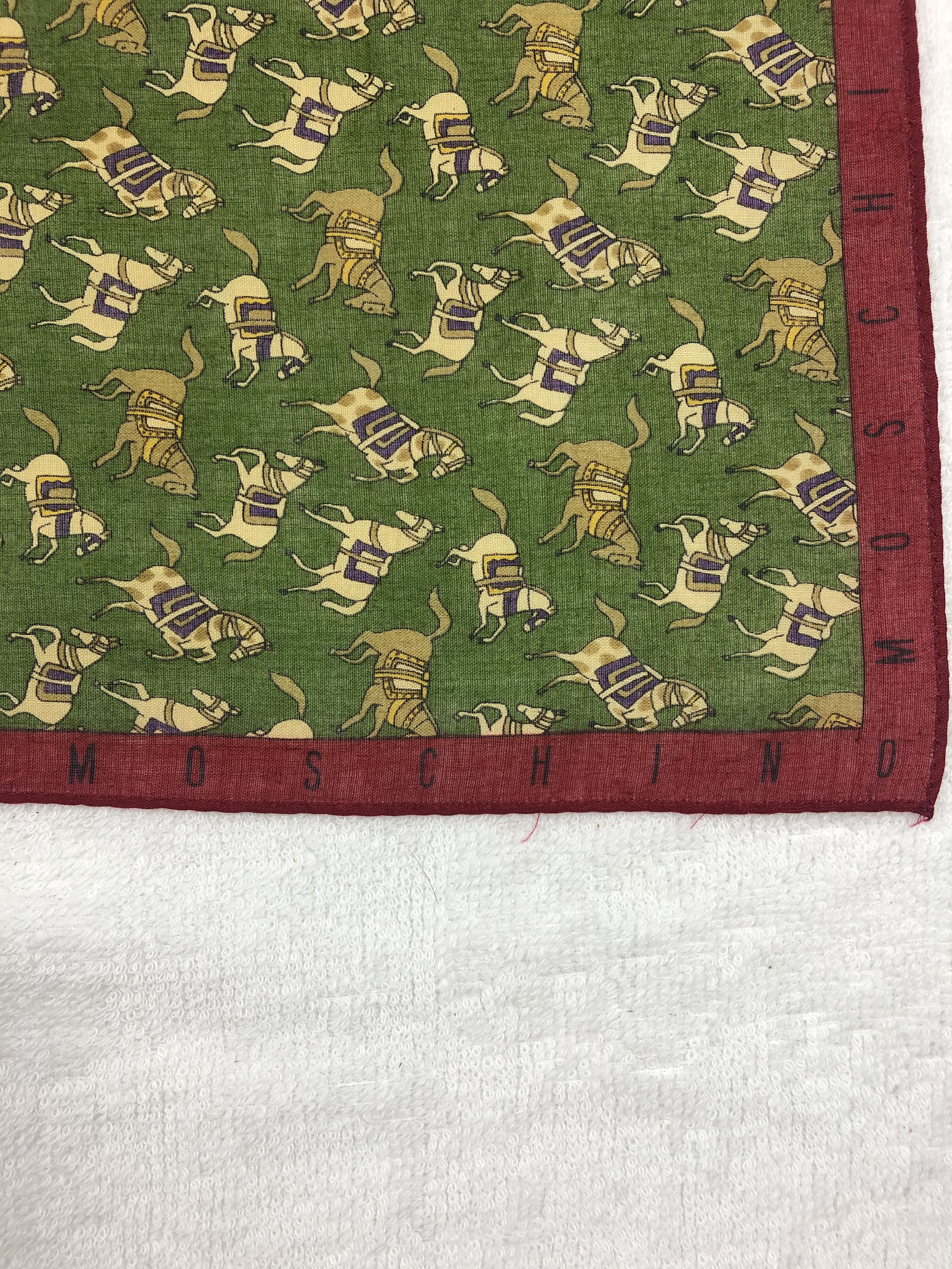 Vintage Moschino Handkerchief / Bandana / Neckerchief Size ONE SIZE - 4 Thumbnail