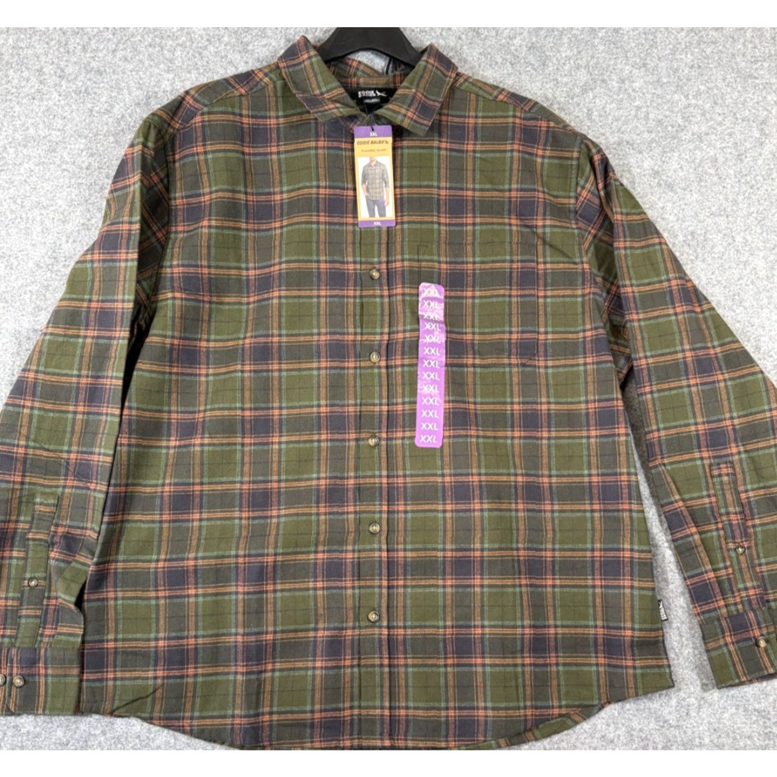 Eddie Bauer Eddie Bauer Flannel Shirt Mens 2XL Green Plaid Button-Up Long Sleeve NWT Size US XXL / EU 58 / 5 - 2 Thumbnail