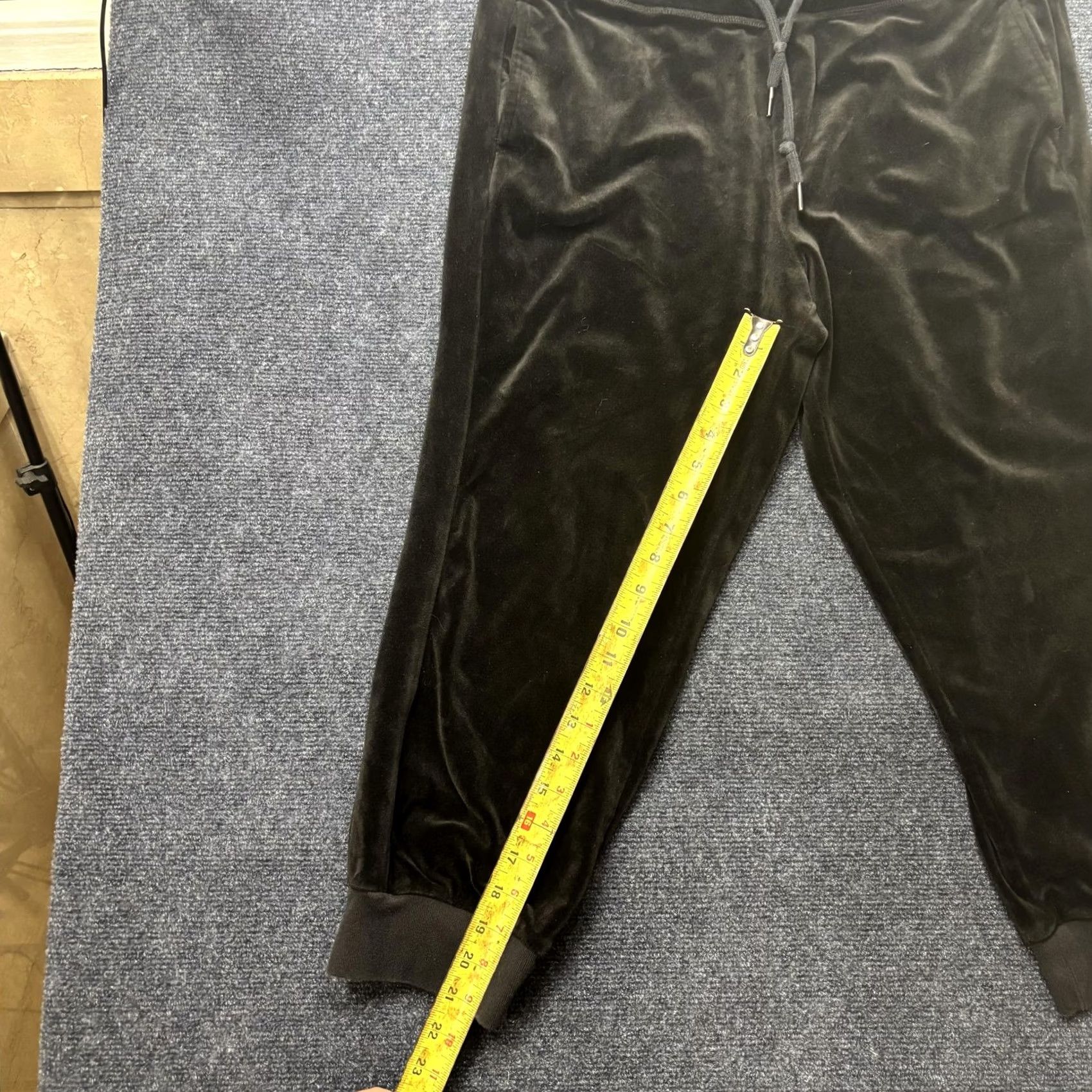 Sanctuary Sanctuary Pants Womens XL Black Velour Jogger Elastic Waist Pockets Casual Size 40" / US 18 - 4 Thumbnail