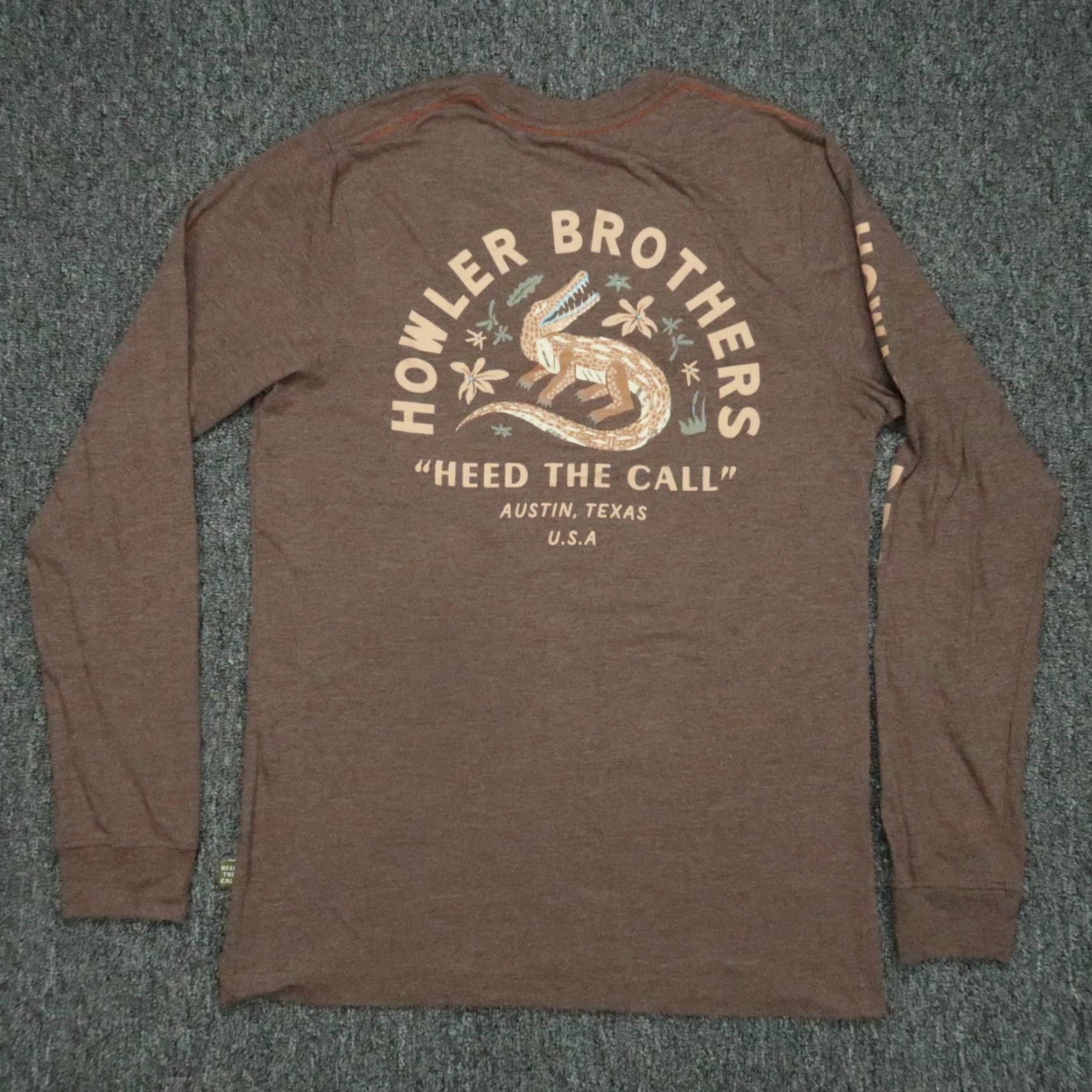 Howler Brothers Howler Bros Shirt Men Small Brown Graphic Long Sleeve Tee Crew Size US S / EU 44-46 / 1 - 5 Thumbnail