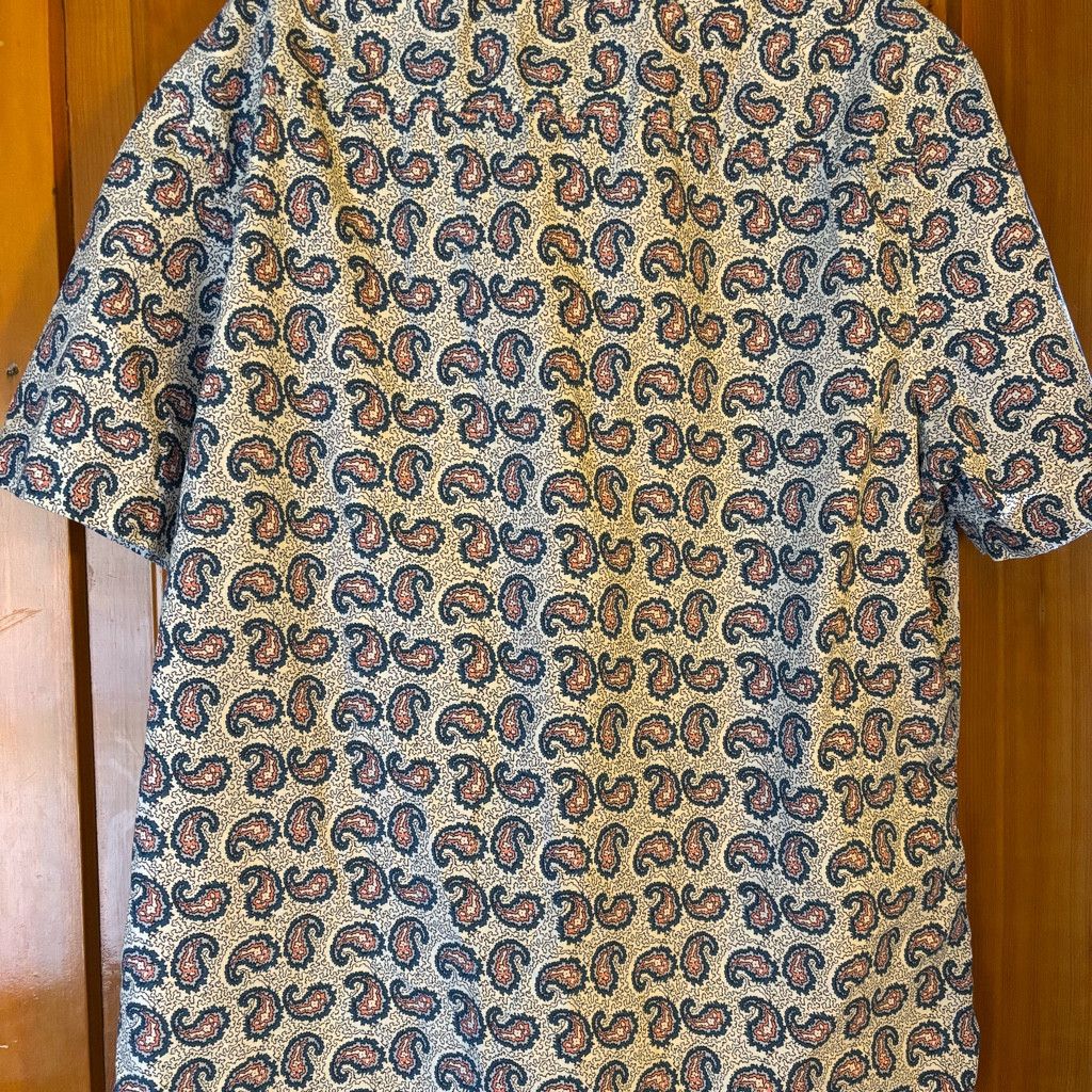 Perry Ellis Perry Ellis Mens Paisley Shortsleeve button down shirt Size US L / EU 52-54 / 3 - 5 Thumbnail