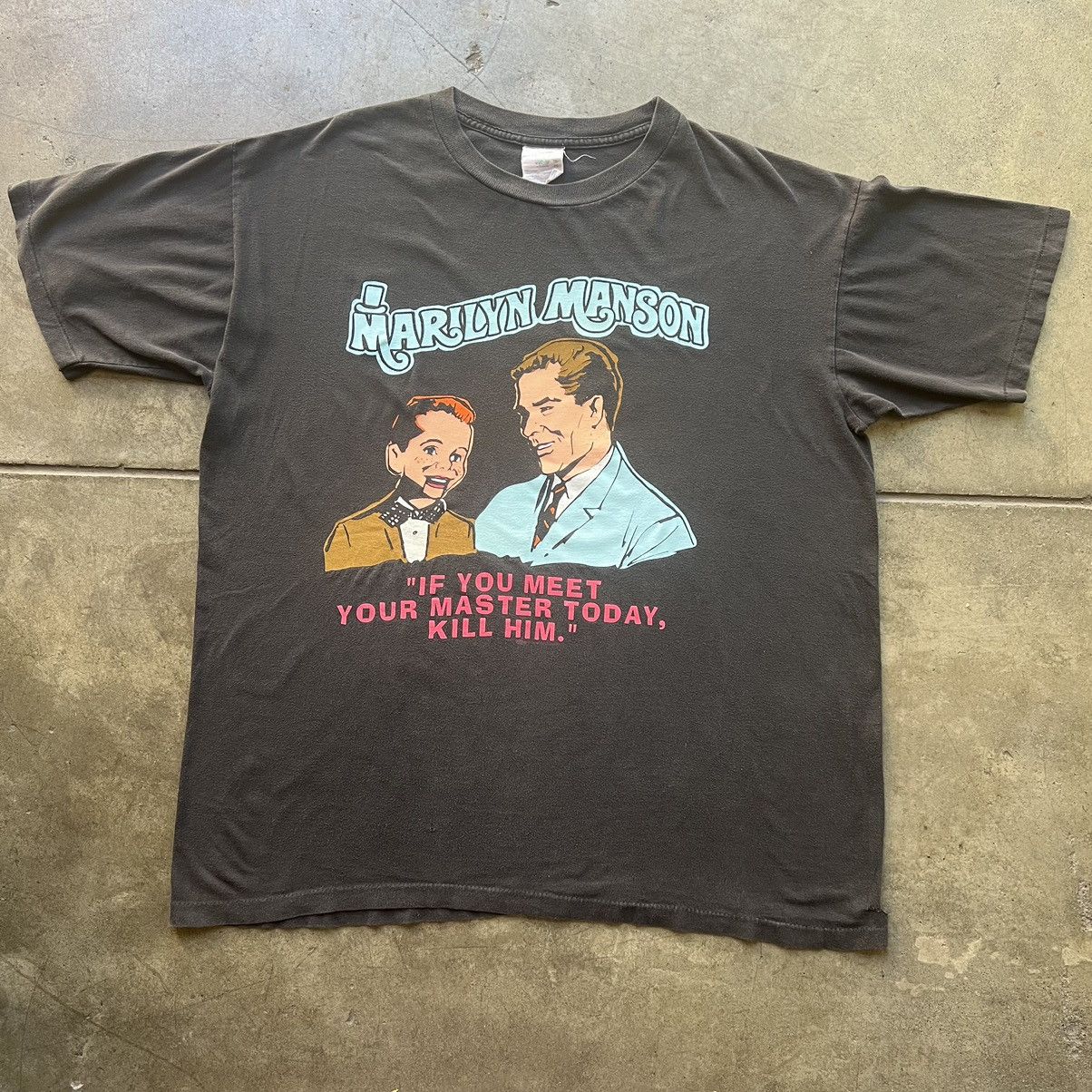 Band Tees ‘90s Marilyn Manson Band Tour Tee Shirt Meet Your Master Size US XL / EU 56 / 4 - 1 Thumbnail