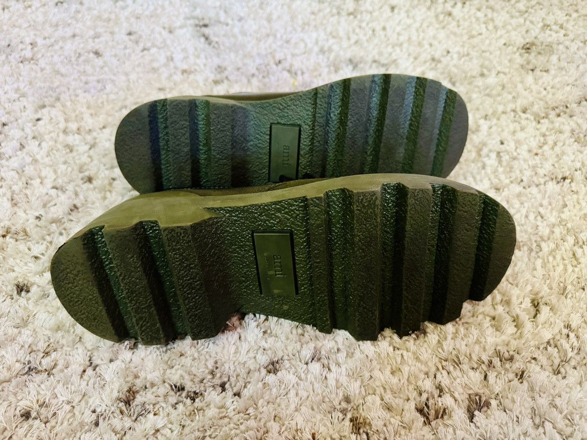 AMI AMI Black/Green Lug Sole Derby - Size 46 Size US 13 / EU 46 - 3 Thumbnail