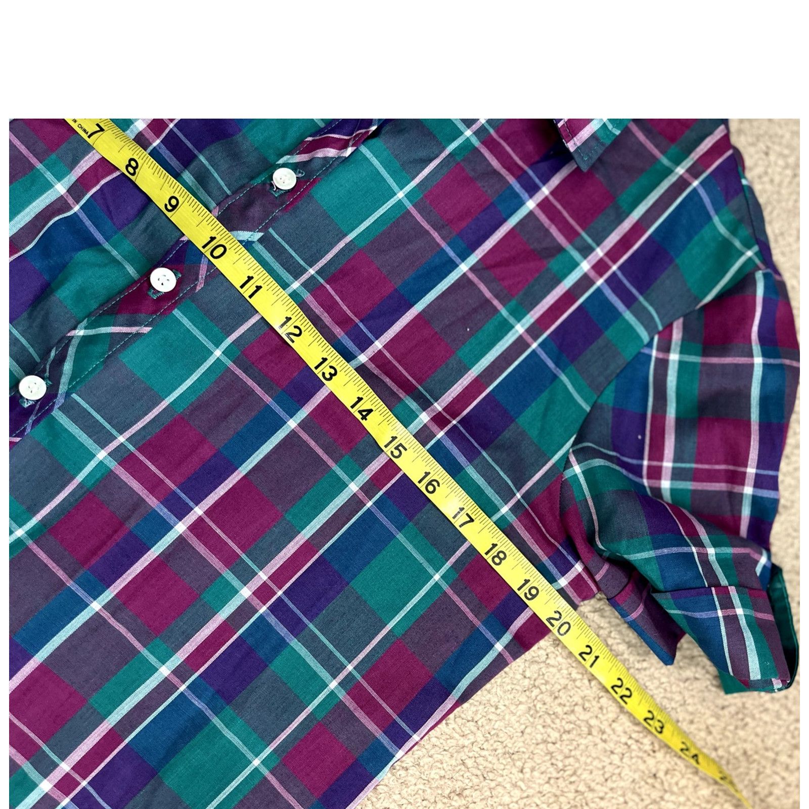 Vintage Women's Vintage Union Made Russ Togs Button Up Plaid Shirt L Size L / US 10 / IT 46 - 5 Thumbnail