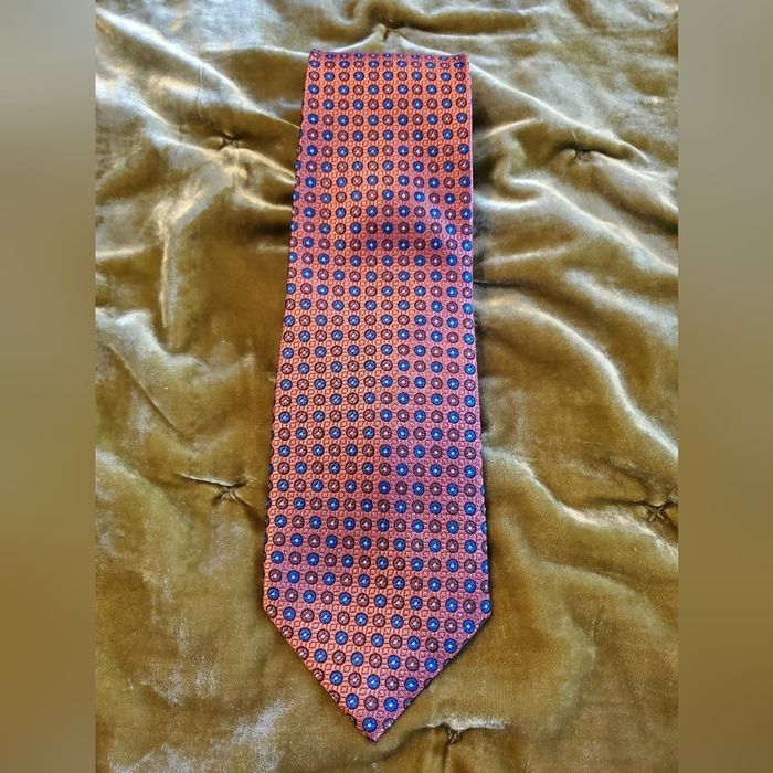 Bruno Piattelli Roma Bruno Piattelli orange silk tie. | Grailed