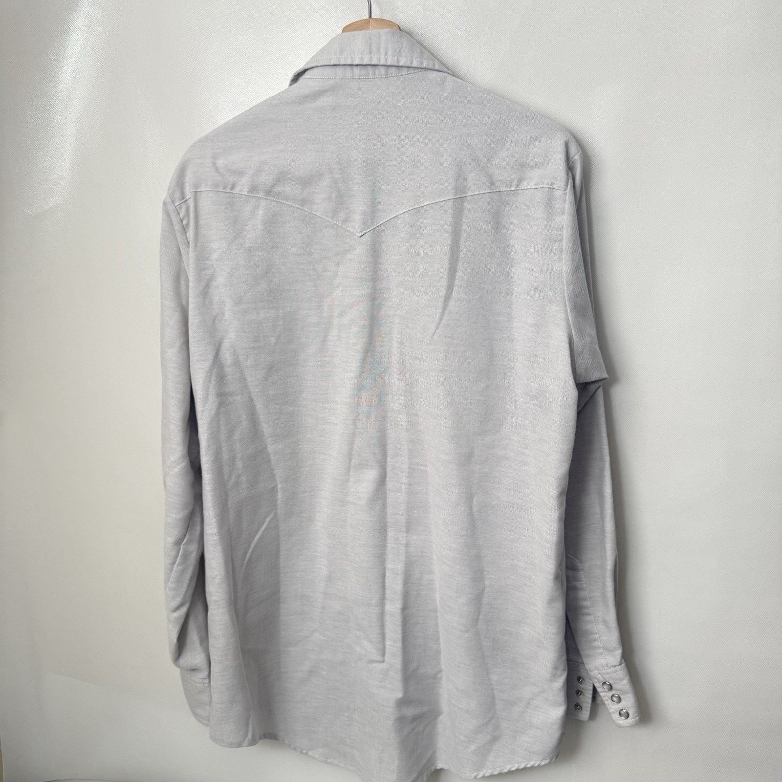 Lee Vintage LEE Western 70s Union Pearl Snap Cowboy Shirt Gray Size US L / EU 52-54 / 3 - 2 Thumbnail