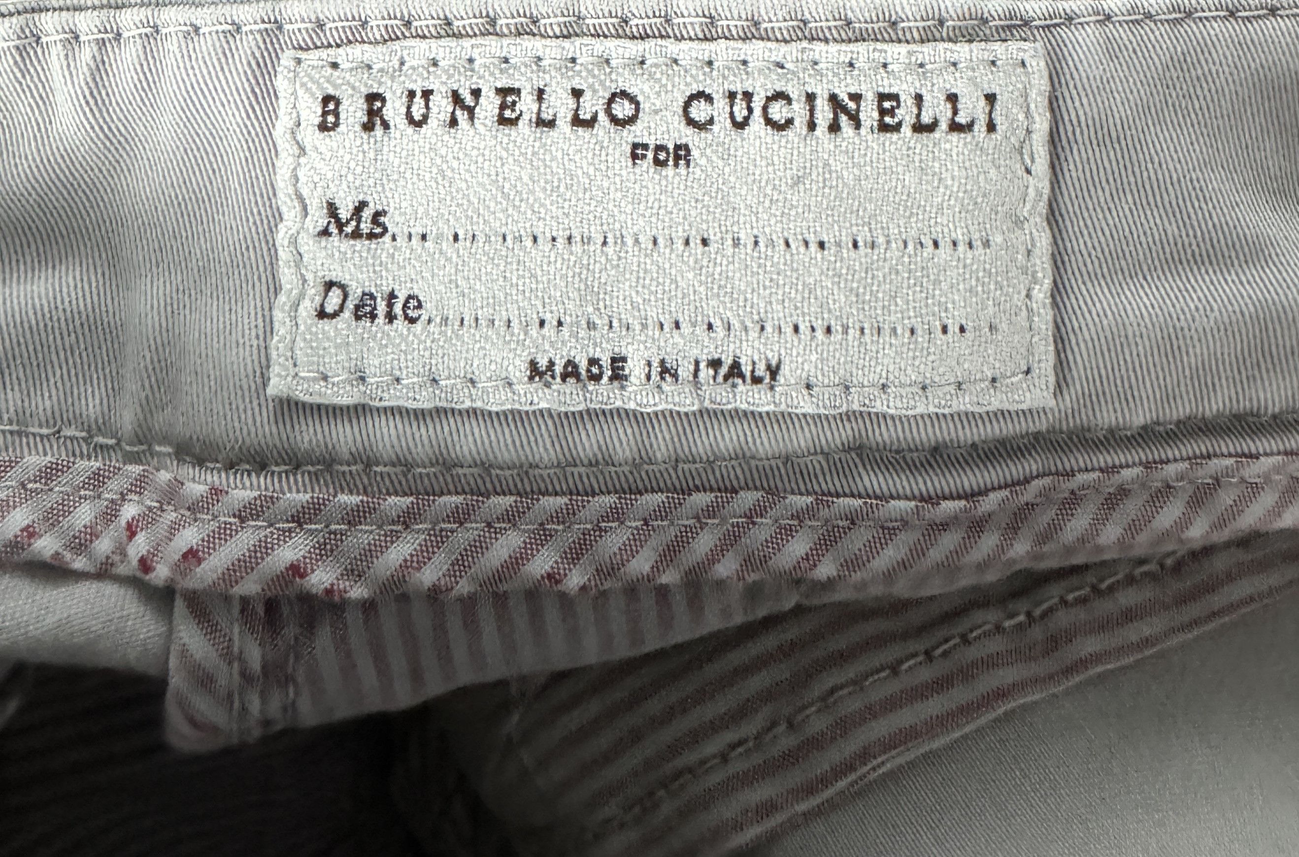 Brunello Cucinelli Women's Brunello Cucinelli Chino Pants Gray Size Ita 40 US 4 Size 27" / US 4 / IT 40 - 12 Thumbnail