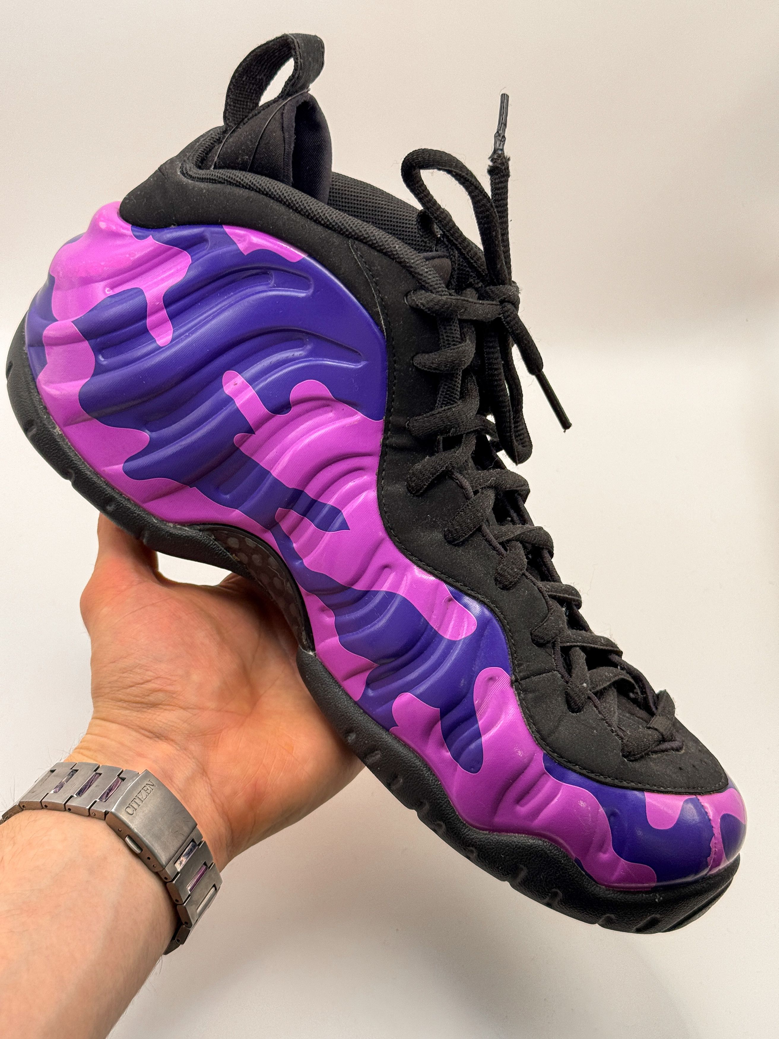Nike Nike Air Foamposite Pro "Purple Camo" Hyper Violet 2019 Size US 10.5 / EU 43-44 - 7 Thumbnail
