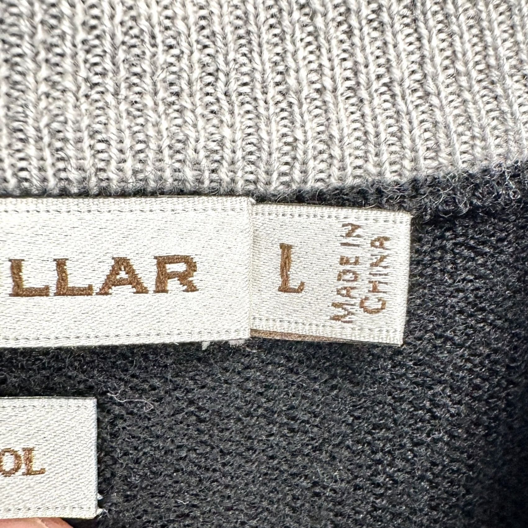 Peter Millar Peter Millar Mens Pullover Sweater Large Black 100% Merino Wool Knit Quarter Zip Mock Neck Size US L / EU 52-54 / 3 - 5 Thumbnail