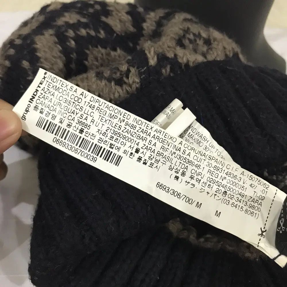 Vintage × Zara Zara accessories Knit Beanie Hat Size ONE SIZE - 10 Thumbnail