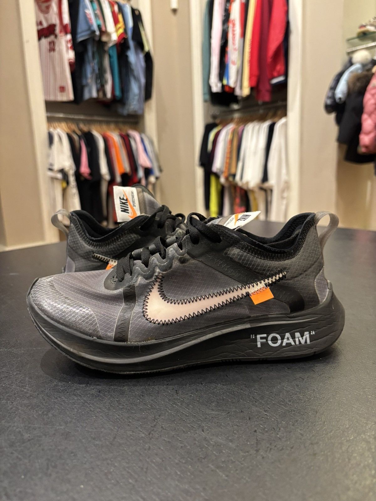 Nike × Off-White Nike X Off-White Zoom Fly Size US 6 / EU 39 - 2 Thumbnail