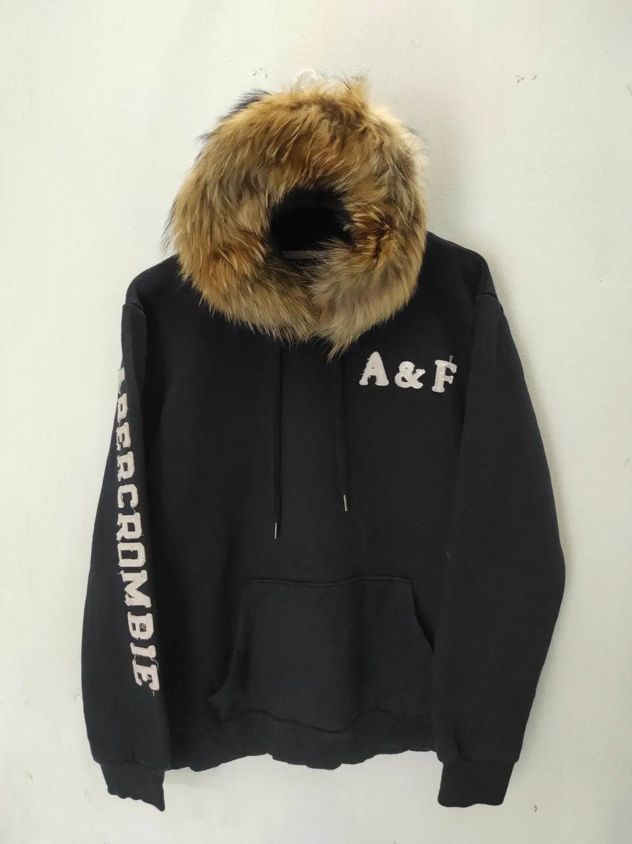 Abercrombie & Fitch Abercrombie & Fitch dark Navy fur hoodie ifsix LGB style Size US M / EU 48-50 / 2 - 2 Thumbnail