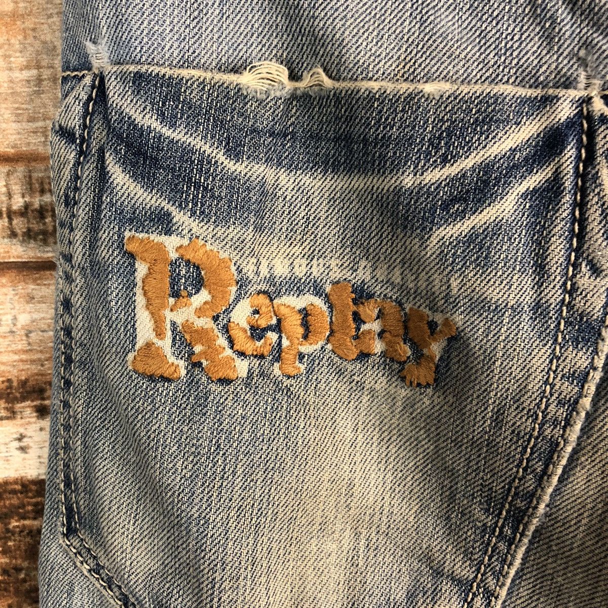 Replay Replay Blue Distressed Denim Pants #A2392 Size US 28 / EU 44 - 19 Thumbnail