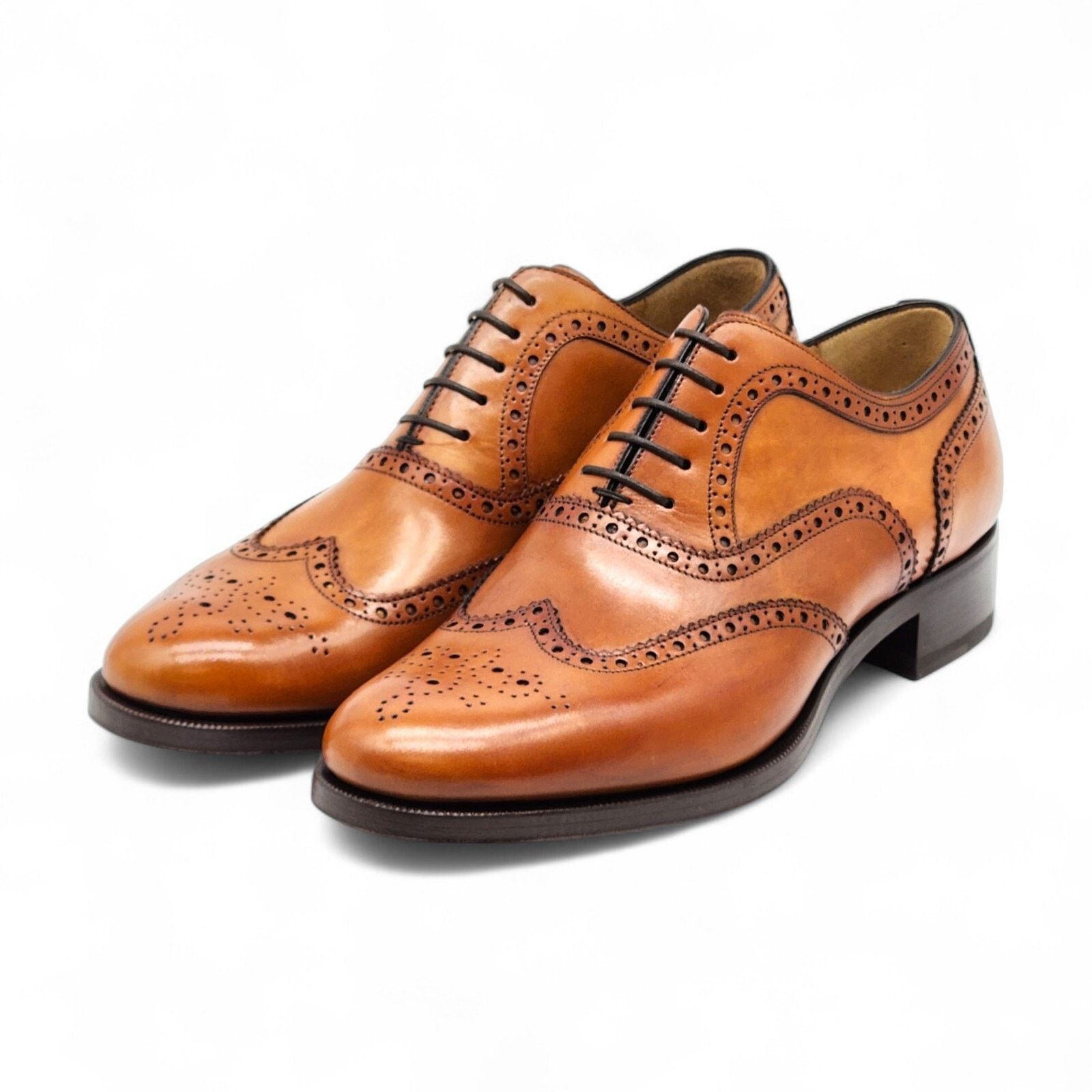 Christian Louboutin Brogue Leather Oxford Shoes Brown Eu 40 Us 7 - Nwb $1295, Men's