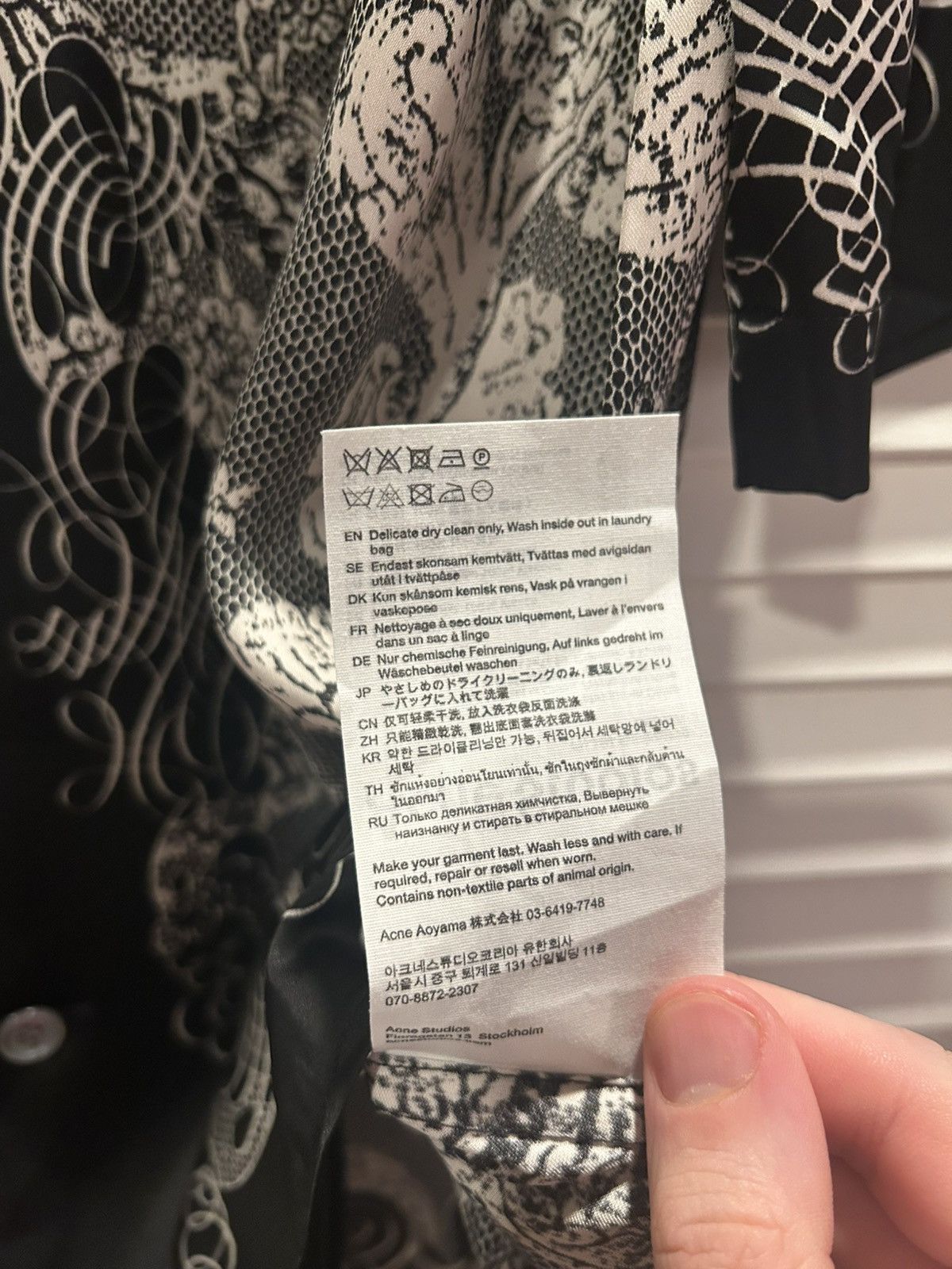 Acne Studios Printed shirt Size US M / EU 48-50 / 2 - 12 Thumbnail
