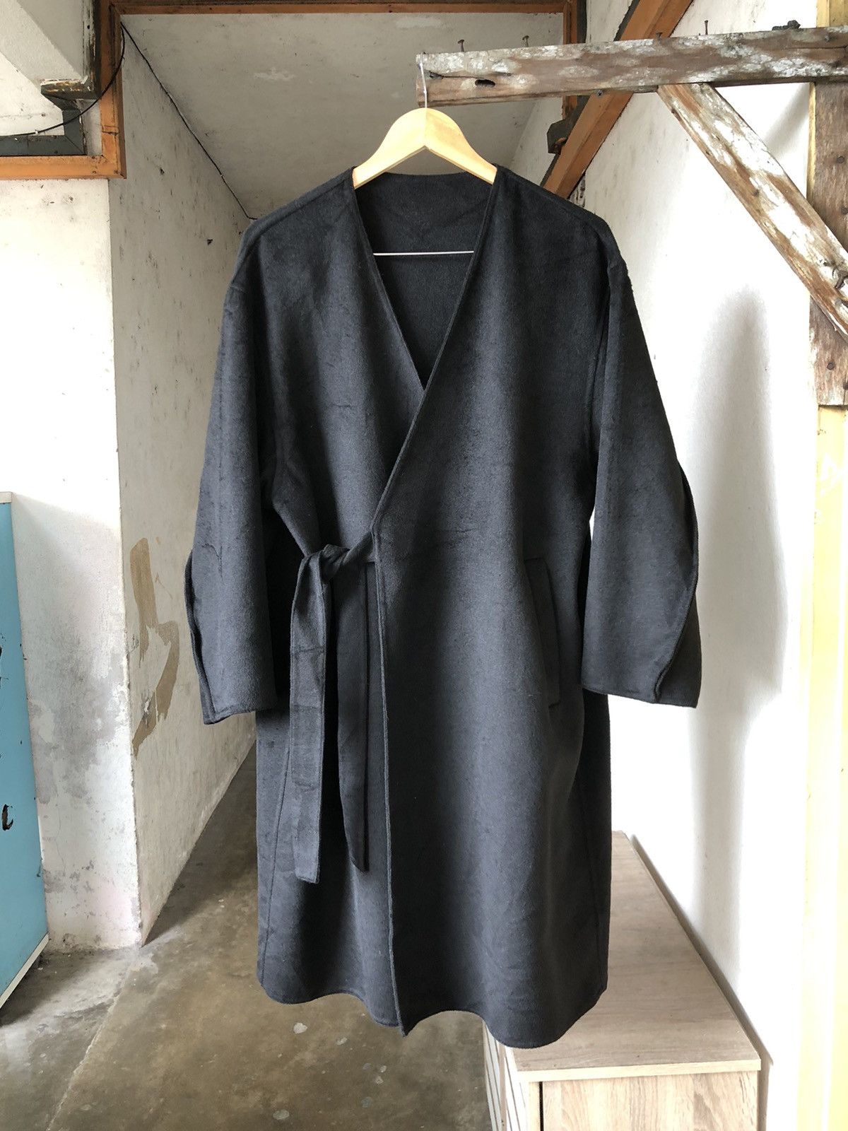 Theory Yohji Yamamoto Style Theory x Uniqlo Wool Long Coat Baggy Size S / US 4 / IT 40 - 18 Thumbnail