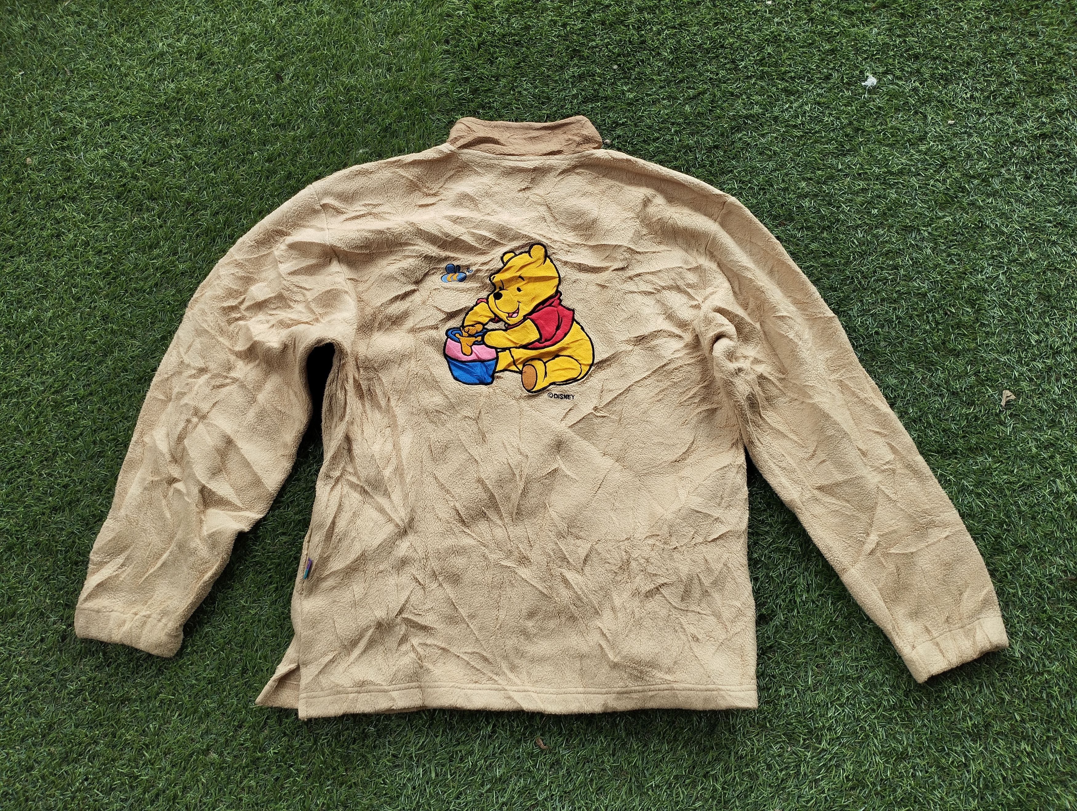 Disney Vintage Disney Pooh Half Zipper Jacket Size US M / EU 48-50 / 2 - 6 Thumbnail