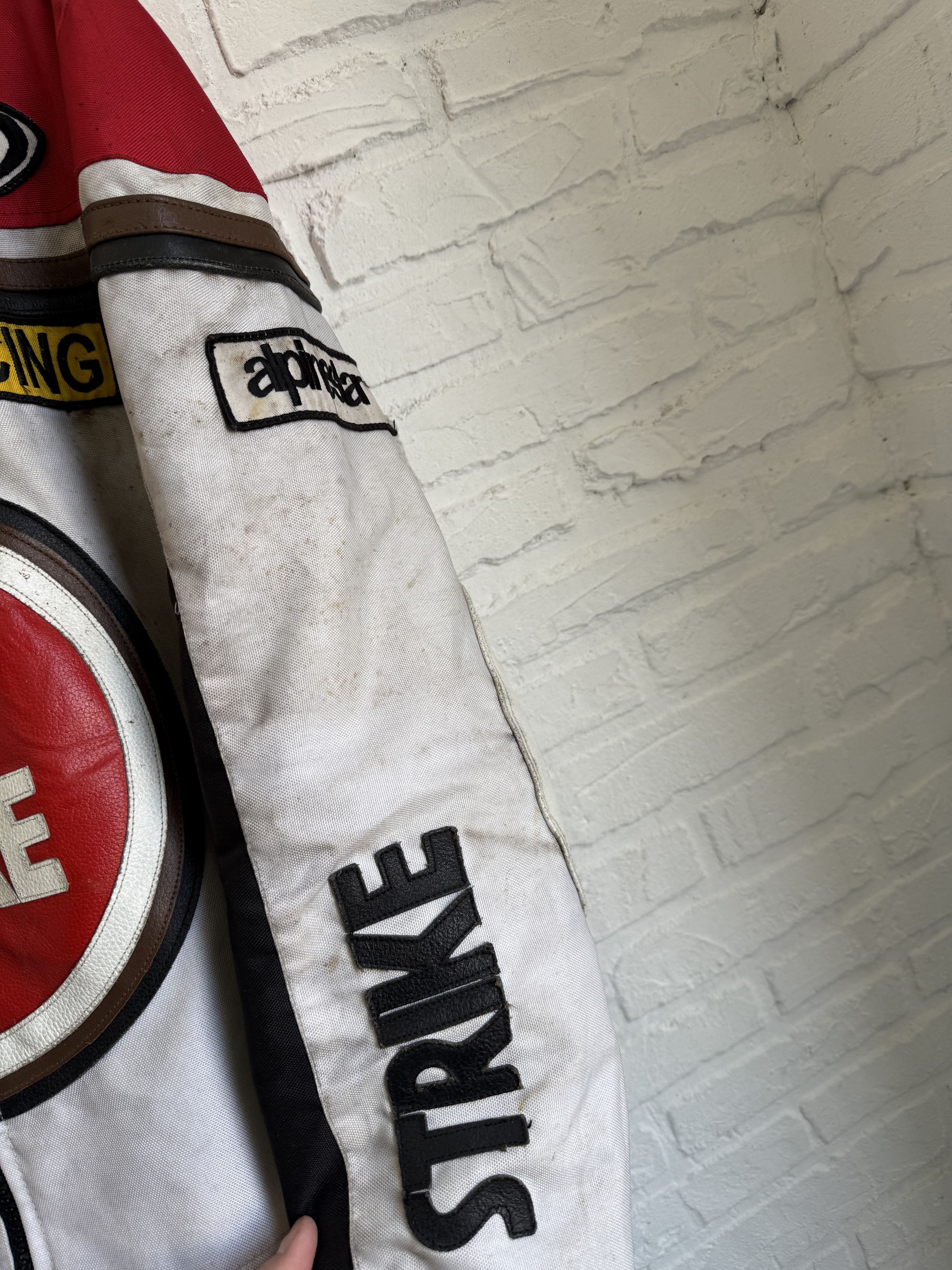 Vintage Vintage Lucky Strike Racing Jacket Moto Biker Leather Size US L / EU 52-54 / 3 - 12 Thumbnail