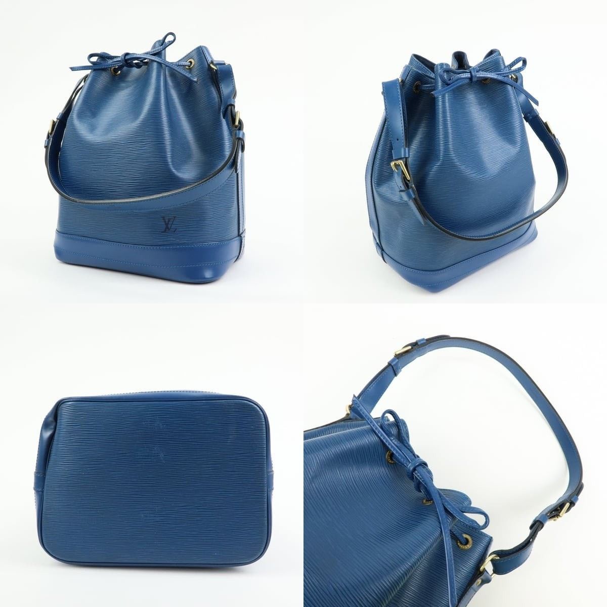 Louis Vuitton Louis Vuitton Epi Noe Shoulder Bag Leather Bucket Blue Size ONE SIZE - 3 Thumbnail