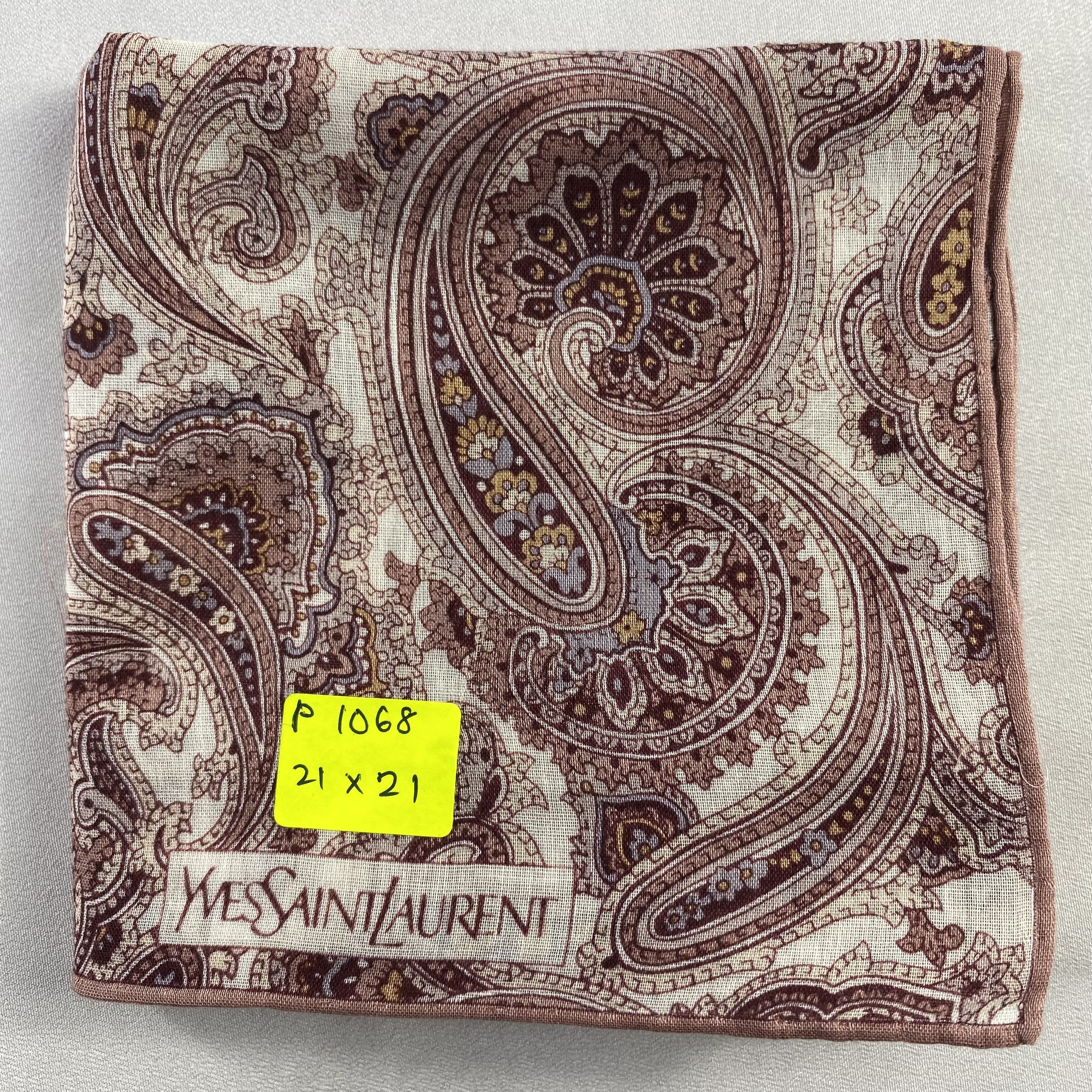 Vintage Yves Saint Laurent Handkerchief / Neckerchief-P1068 Size ONE SIZE - 5 Thumbnail