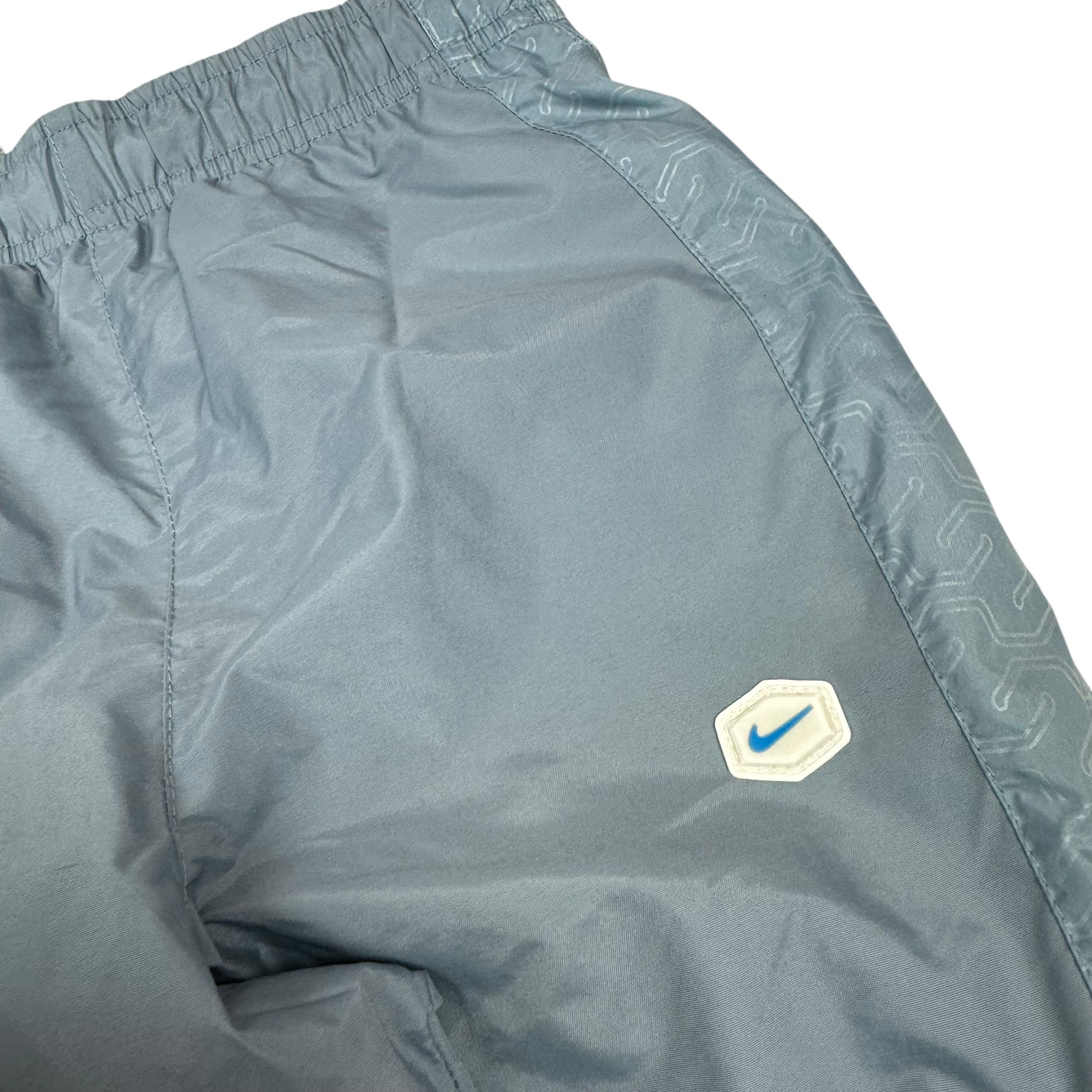 Nike × Vintage Nike Blue Solo Swoosh Straight Leg Pants Medium Size 27" / US 4 / IT 40 - 3 Thumbnail