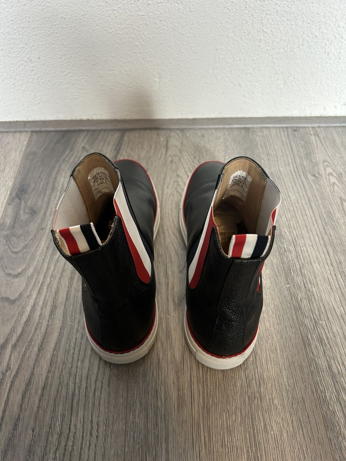 Thom Browne Thom Browne Black Leather Chelsea Boots - Size EU 42 Size US 9 / EU 42 - 14 Thumbnail